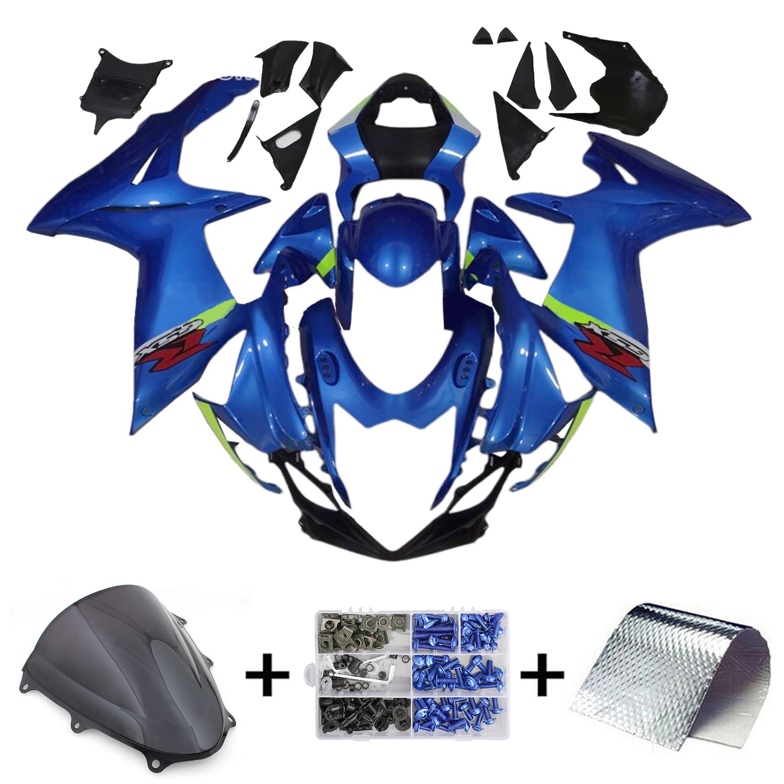 Amotopart Suzuki GSXR 600/750 2011-2024 K11 Fairing Kit Bodywork Plastic ABS