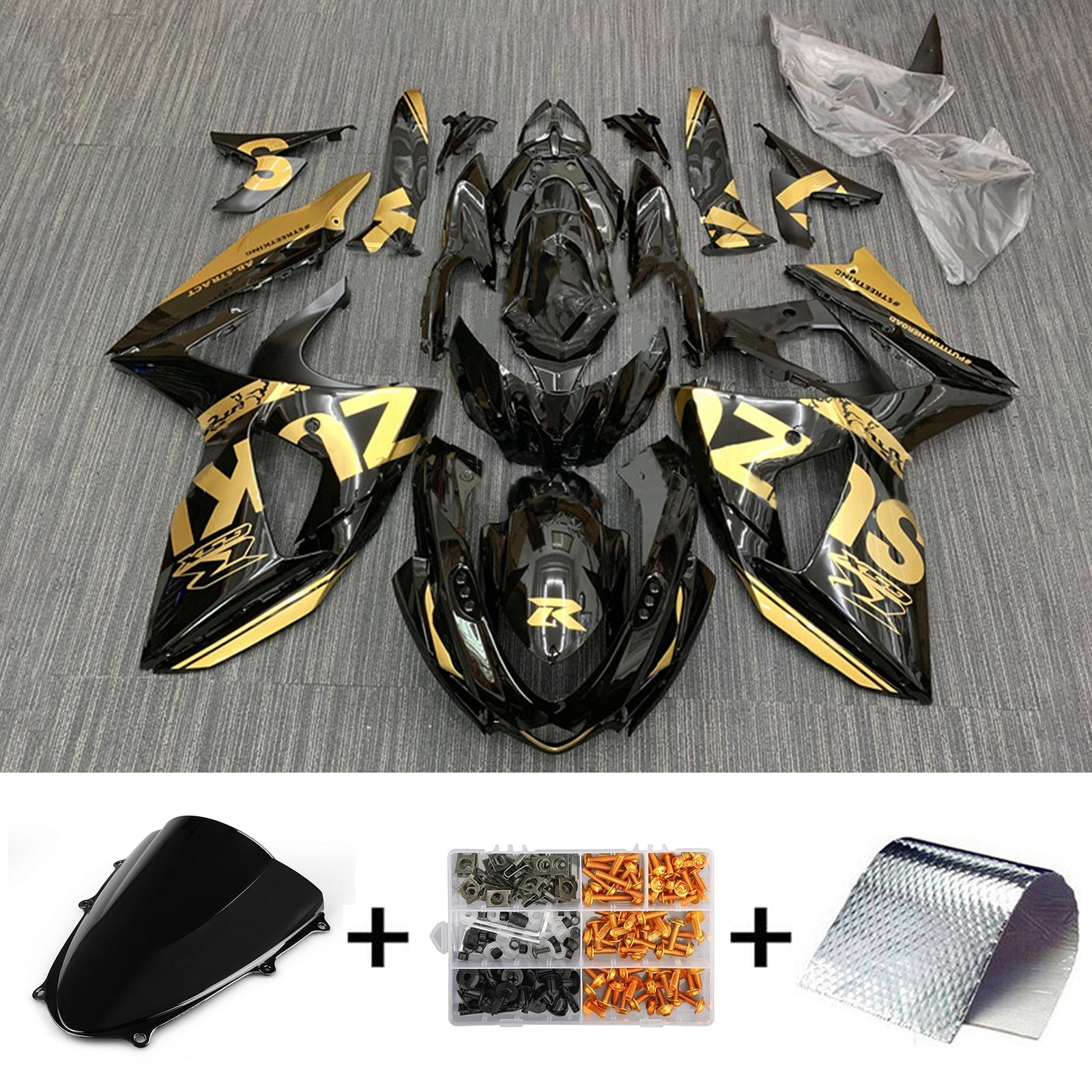 Amotopart Suzuki GSXR1000 2009-2016 K9 Fairing Kit Bodywork Plastic ABS