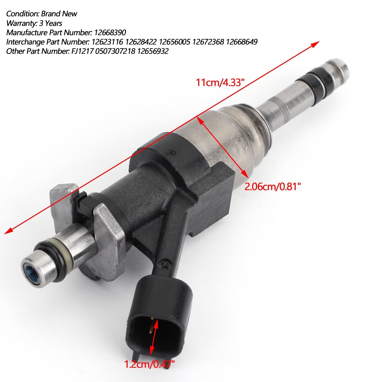 8PCS Fuel Injectors 12668390 For 2014-2017 Chevrolet GMC GM Trucks 4.3L & 5.3L Generic