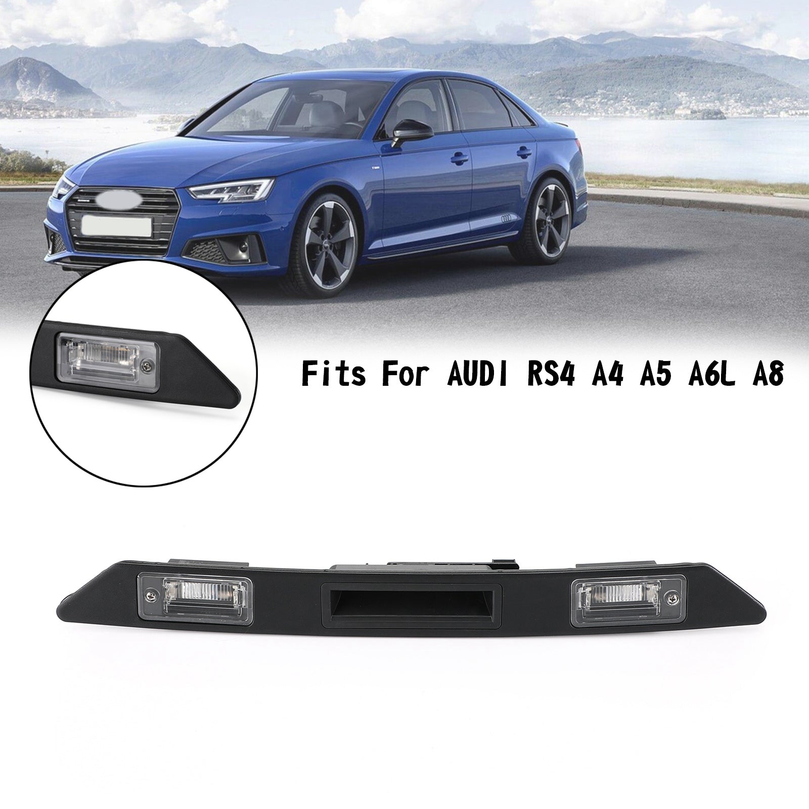 Aido A3 A4 A6 Q7 Rear License Plate Light Trunk Tailgate Handle Switch Generic