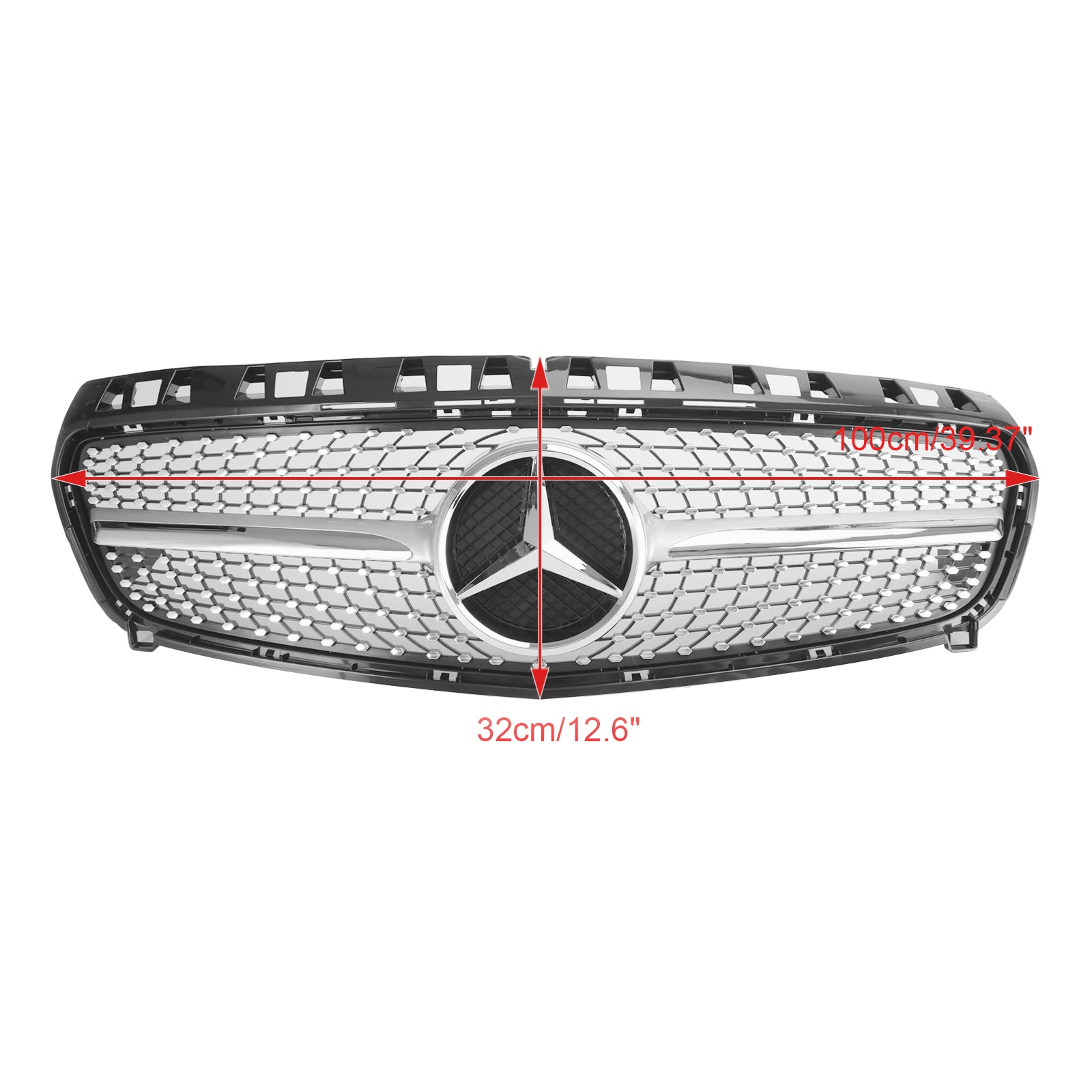 Mercedes Benz A CLASS W176 2013-2015 Front Bumper Grille Grill Black/Chrome