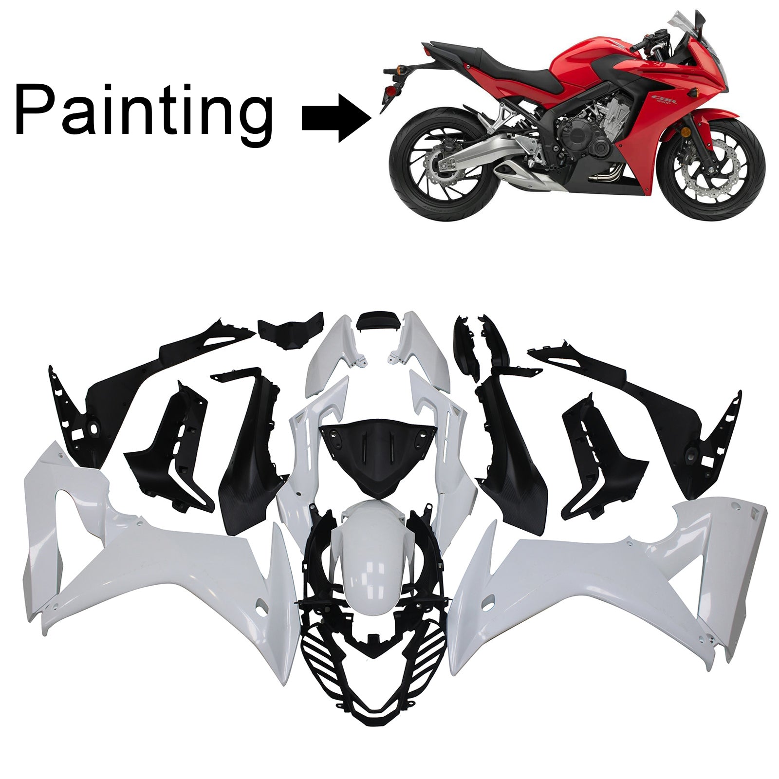 Honda CBR650F 2017-2019 Fairing Kit Bodywork Plastic ABS For