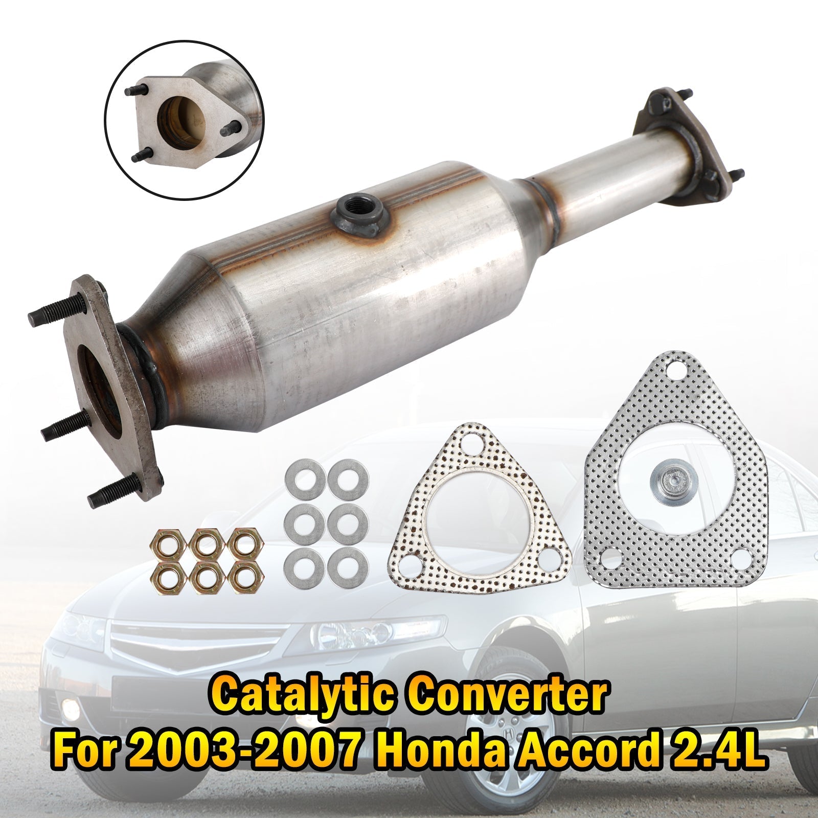 2003-2007 Honda Accord 2.4L Convertidor catalítico delantero de escape directo