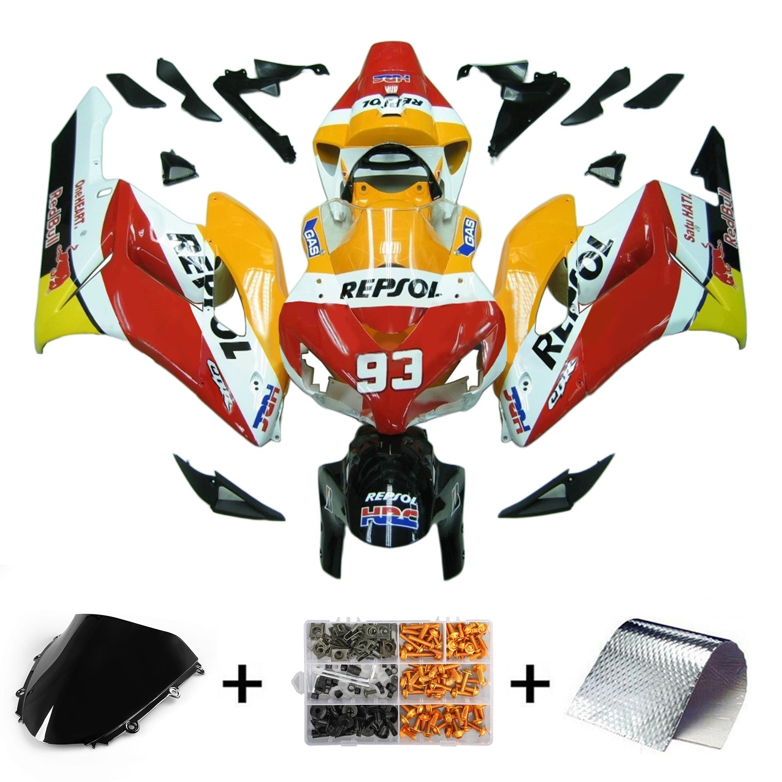 Honda CBR1000RR 2004-2005 Fairing Kit Bodywork Plastic ABS