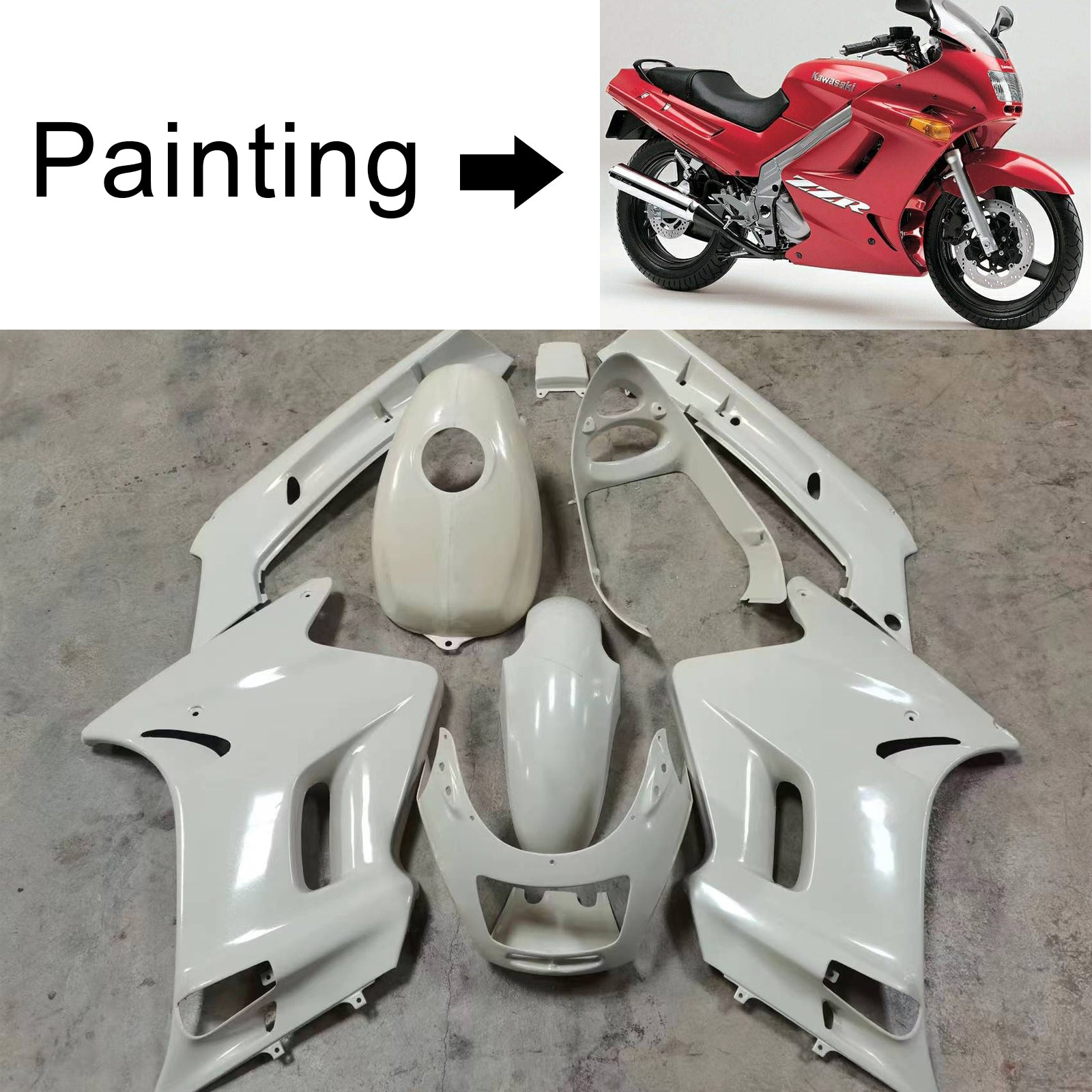 Kawasaki ZZR250 1996-2007 Fairing Kit Bodywork ABS