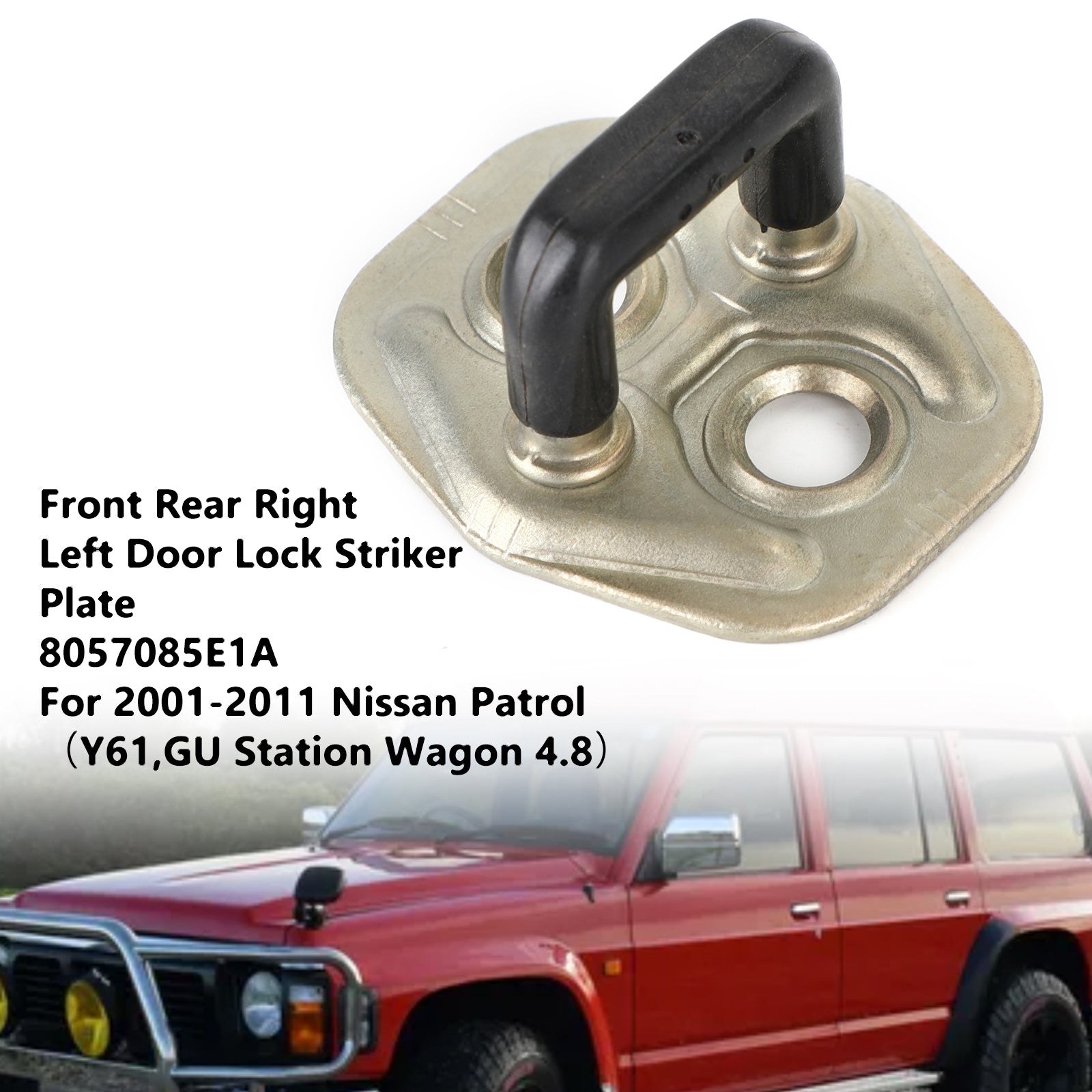 Front Rear Right Left Door Lock Striker Plate For Nissan Patrol GU Y61 2001-2011 Generic