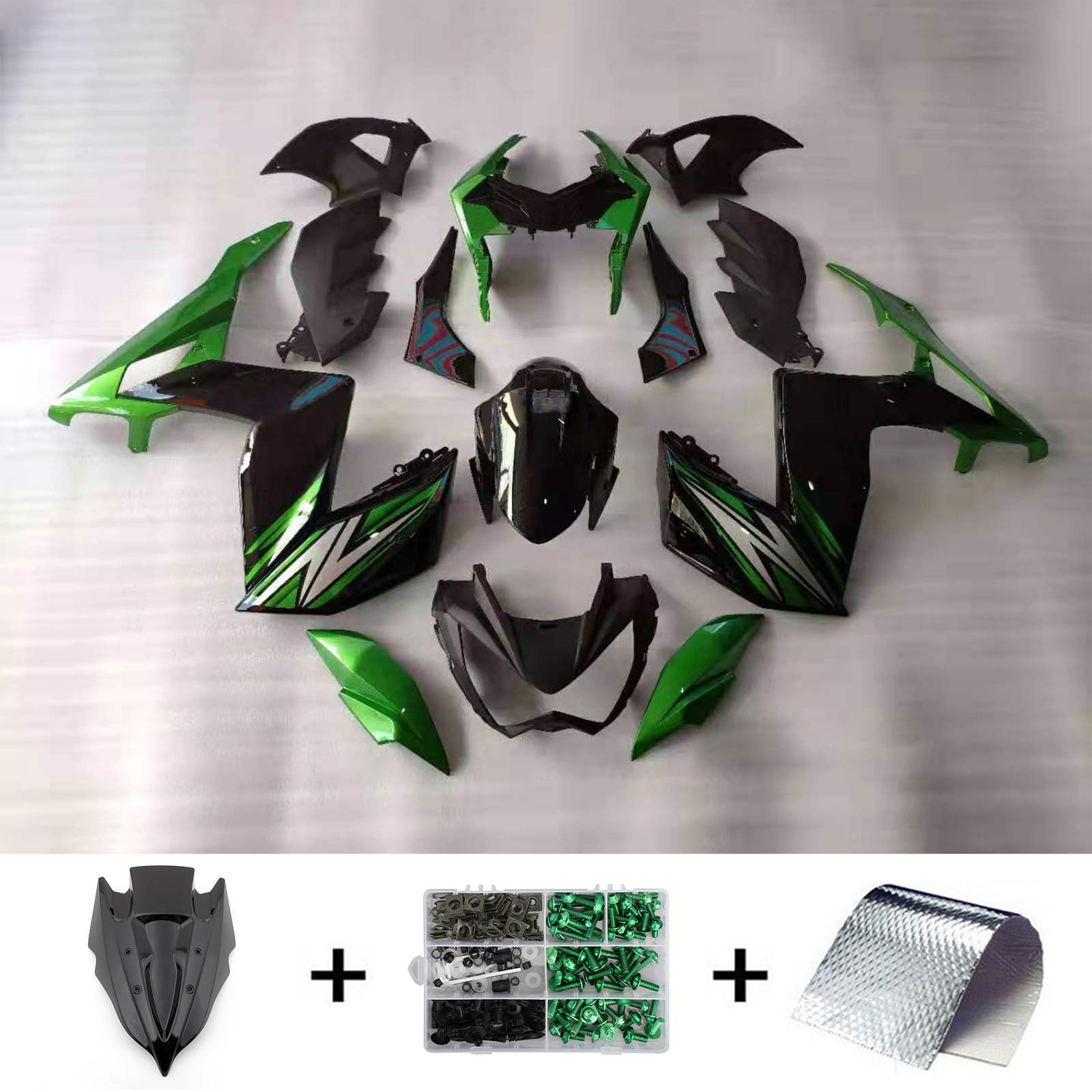 Kawasaki Z250 Z300 2015-2016 Kit Carenado Carrocería Plástico ABS