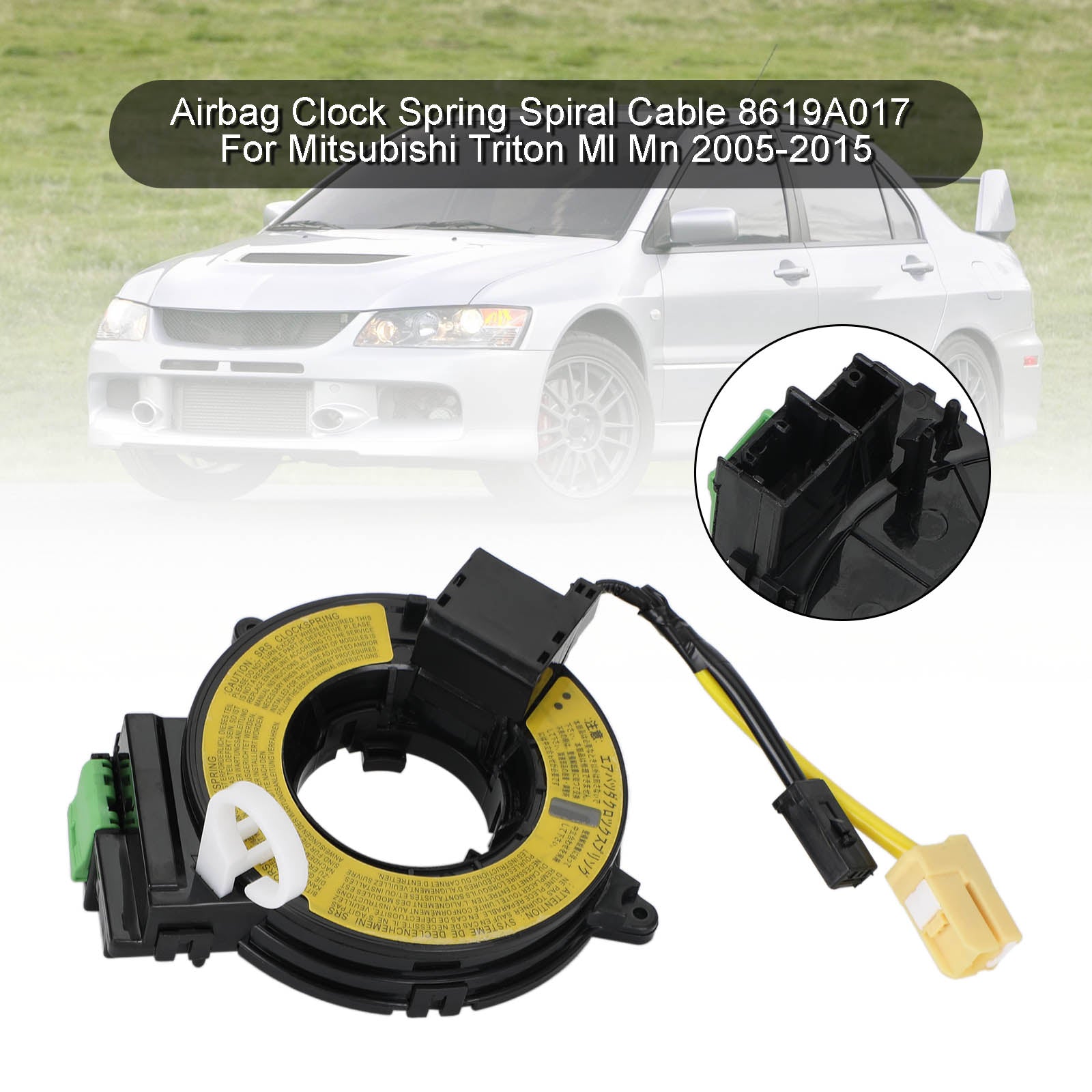 Airbag Clock Spring Spiral Cable 8619A017 For Mitsubishi Triton Ml Mn 2005-2015 Generic