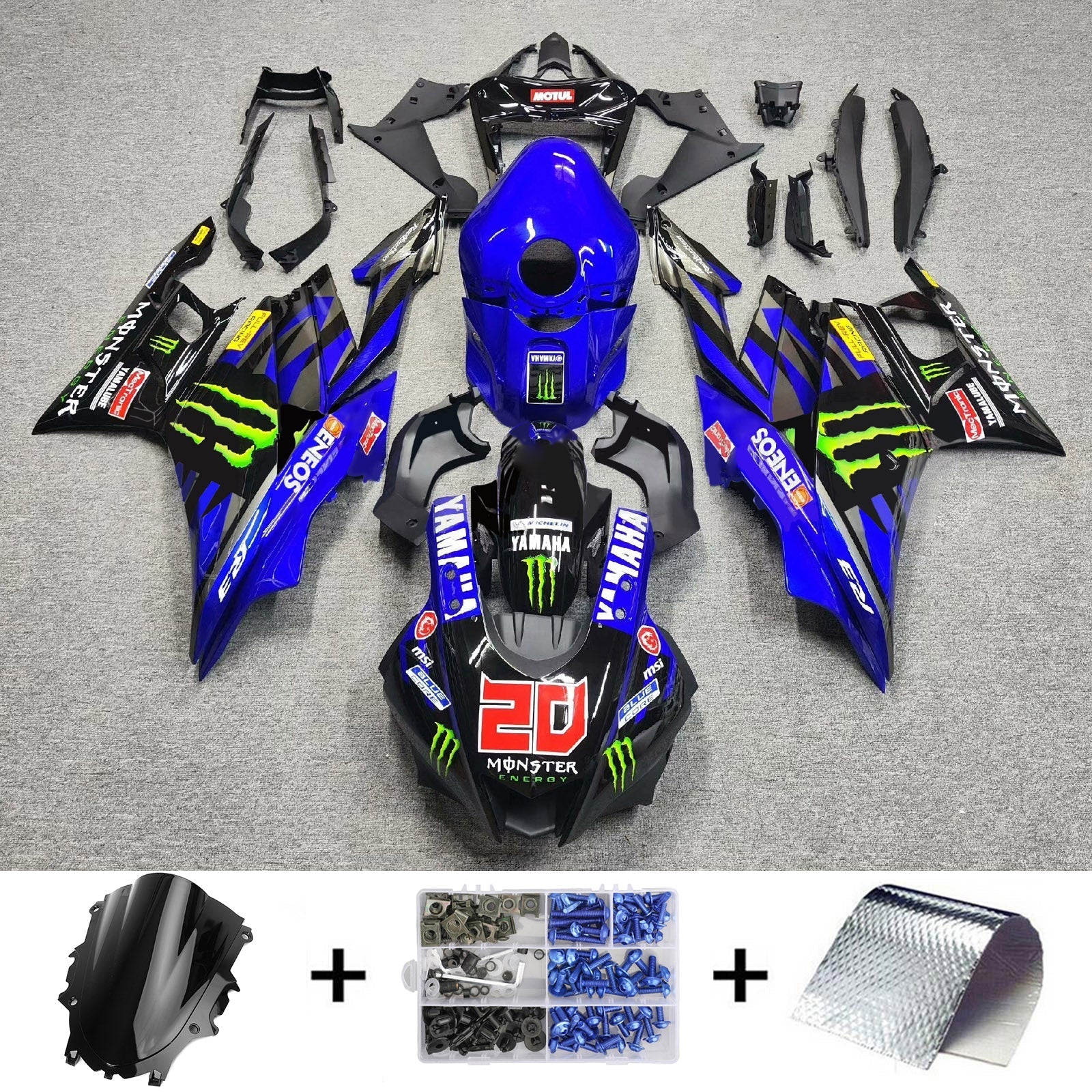 Yamaha YZF-R3 R25 2022-2023 Fairing Kit Bodywork Plastic ABS