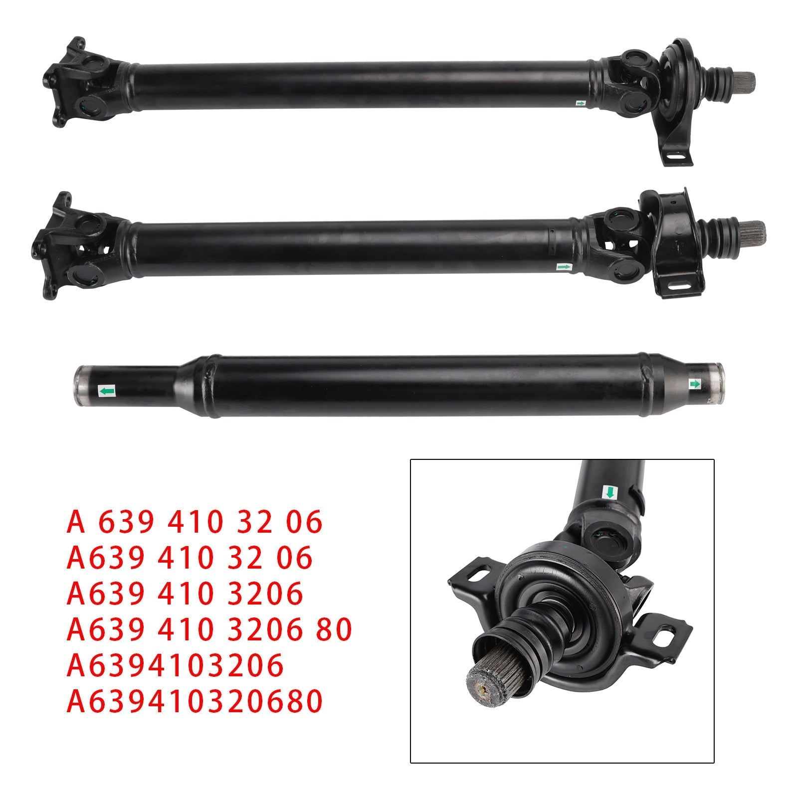 02.1996-07.2003 MERCEDES-BENZ VITO Bus (638) 108 D 2.3 (638.164) 58/79 Propshaft Drive Shaft 2211mm Length 6394103206