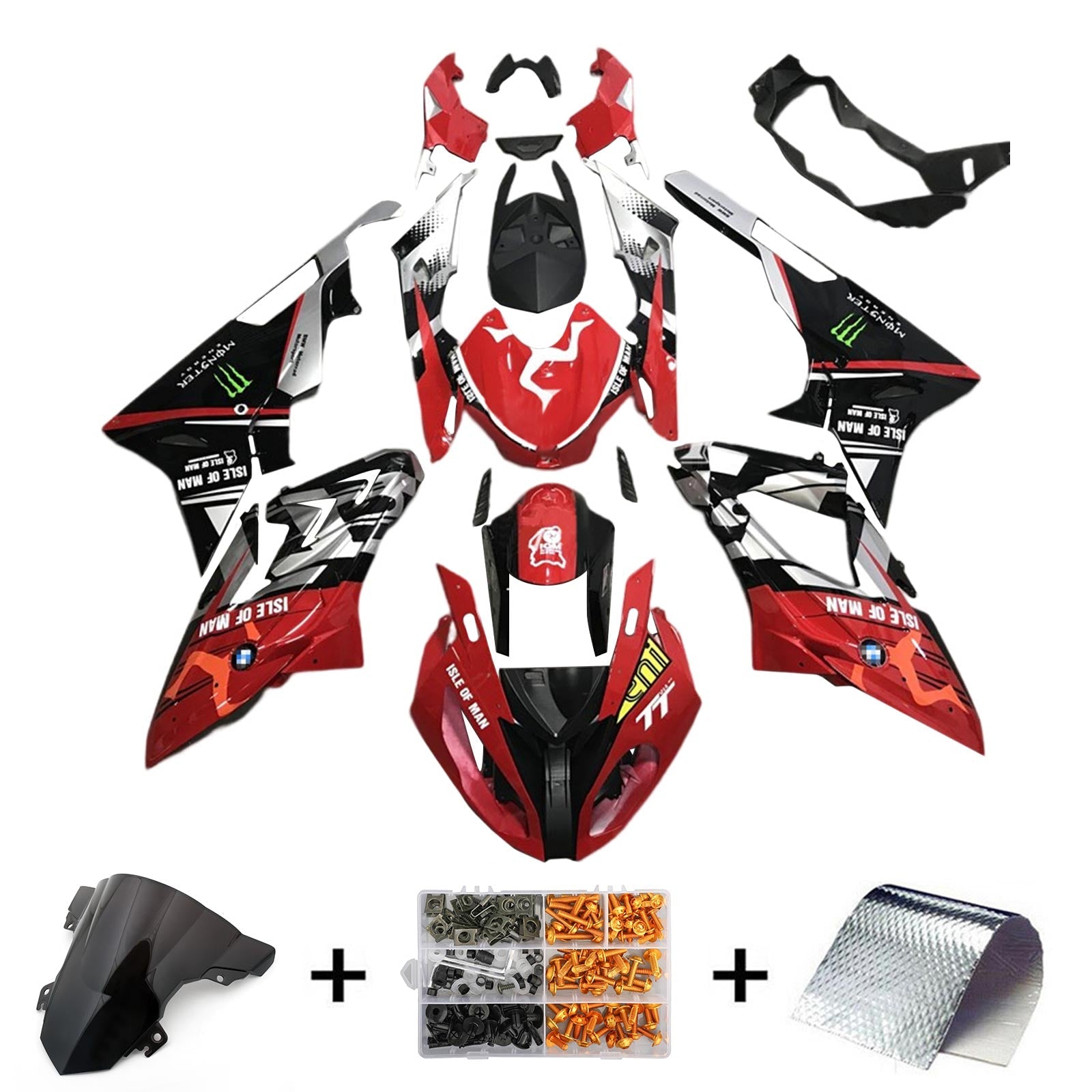 Amotopart BMW S1000RR 2015-2016 Fairing Kit Bodywork Plastic ABS