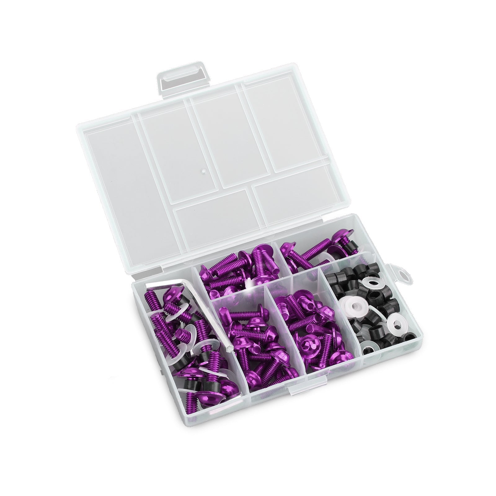 158x Fastener Clip Screw Bolt Kit Motorcycle Sportbike Windscreen Fairing Purple