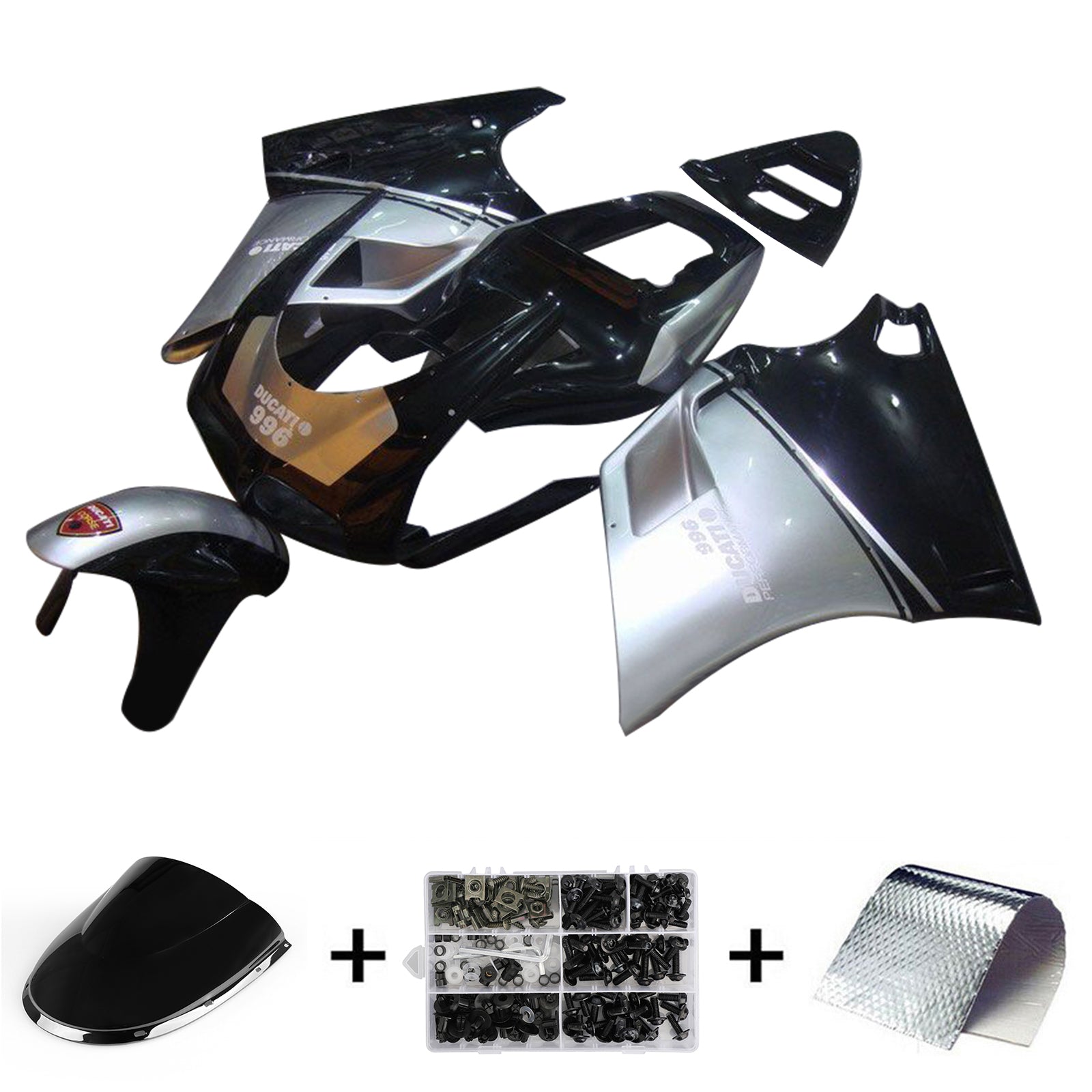 Amotopart Ducati 996 748 1996-2002 Fairing Kit Bodywork ABS