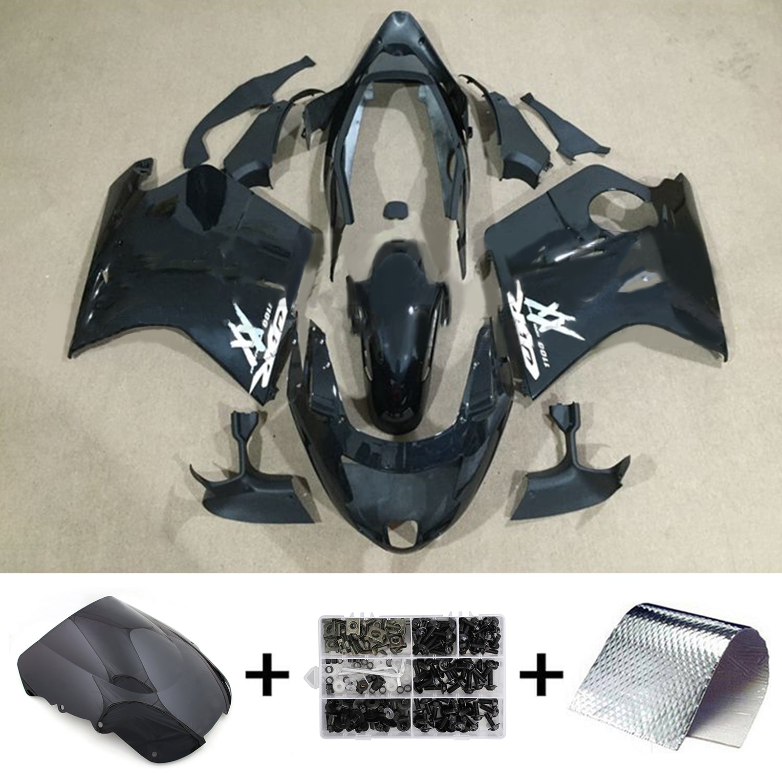 Honda CBR1100XX SuperBlackBird 1996-2007 Kit Carenado Carrocería ABS