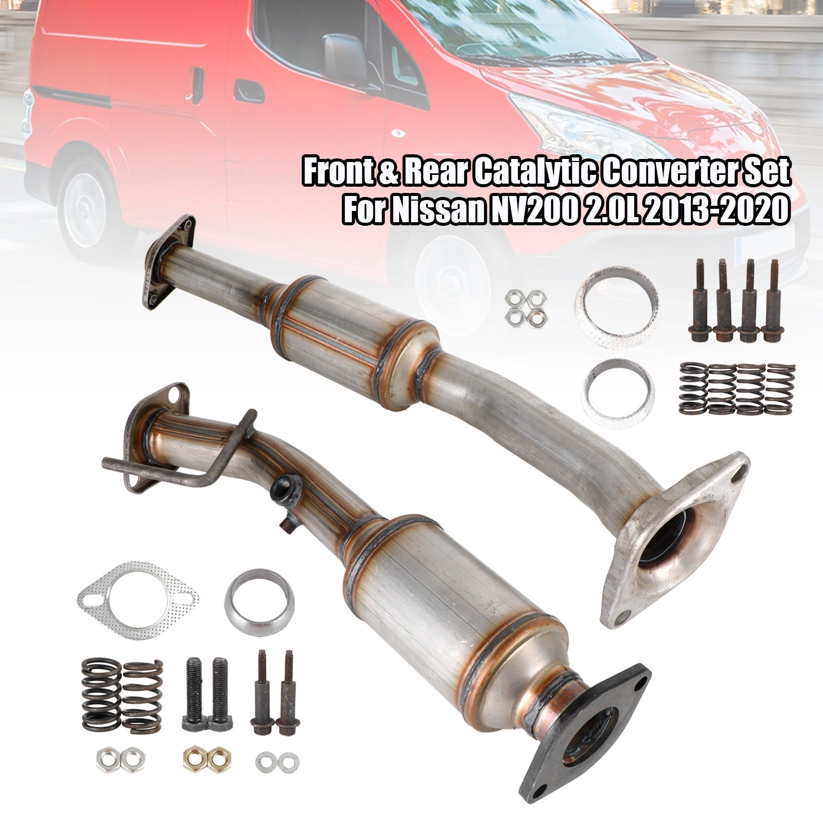 13-19 Nissan NV200 2.0L Front and Rear Catalytic Converter Set Generic