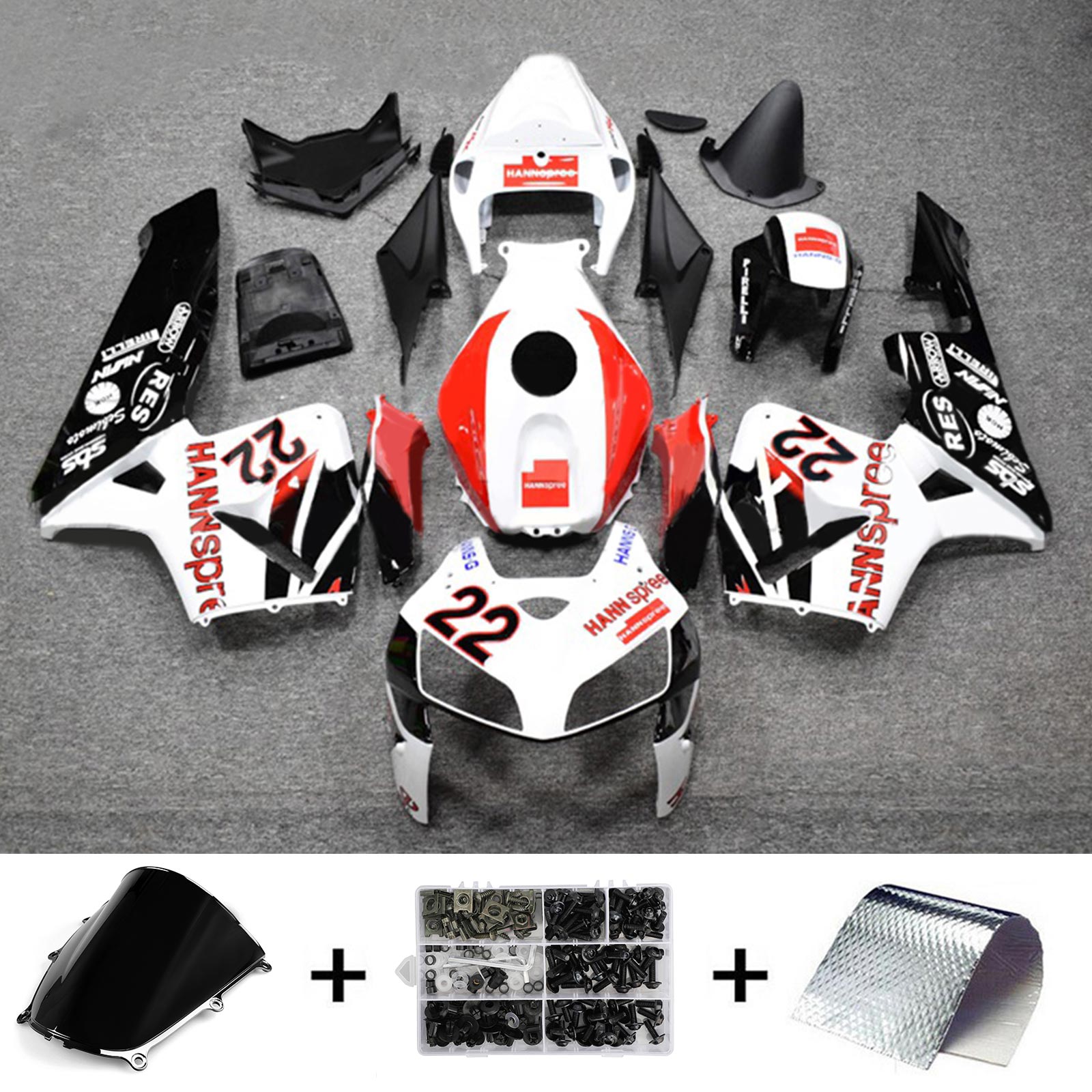 Honda CBR600RR 2005-2006 F5 Kit Carenado Carrocería Plástico ABS