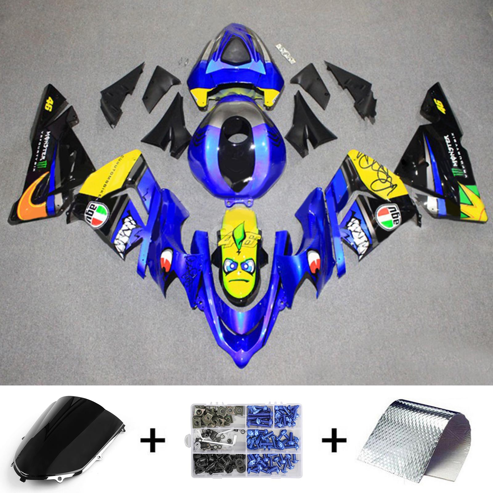 Kit Carenado Kawasaki ZX10R 2004-2005 Carrocería Plástico ABS