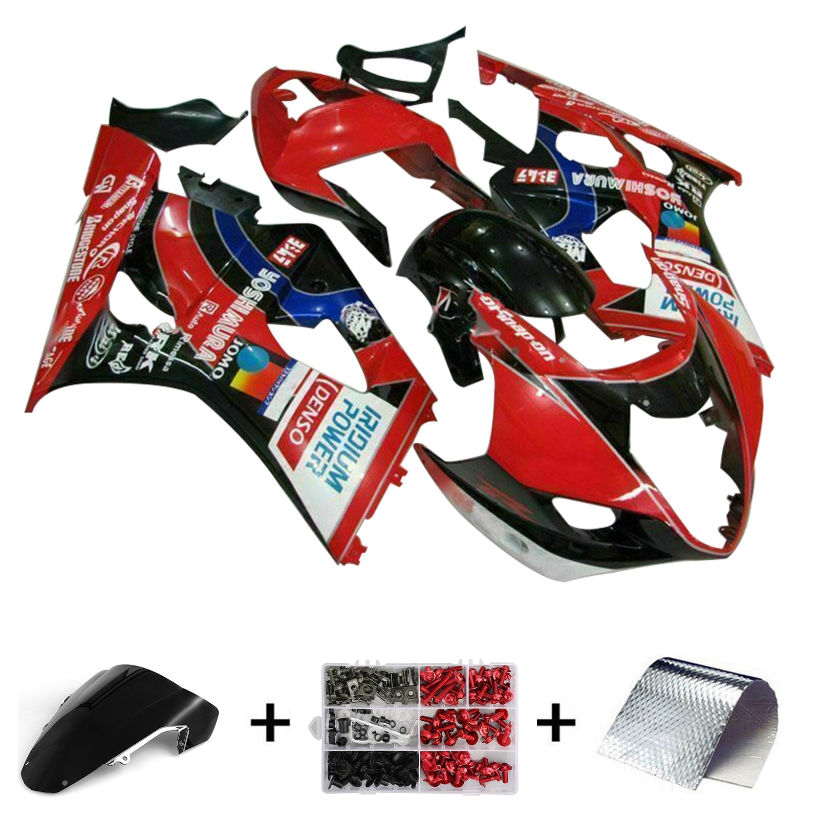 Amotopart Suzuki GSXR1000 2003-2004 K3 Fairing Kit Bodywork Plastic ABS