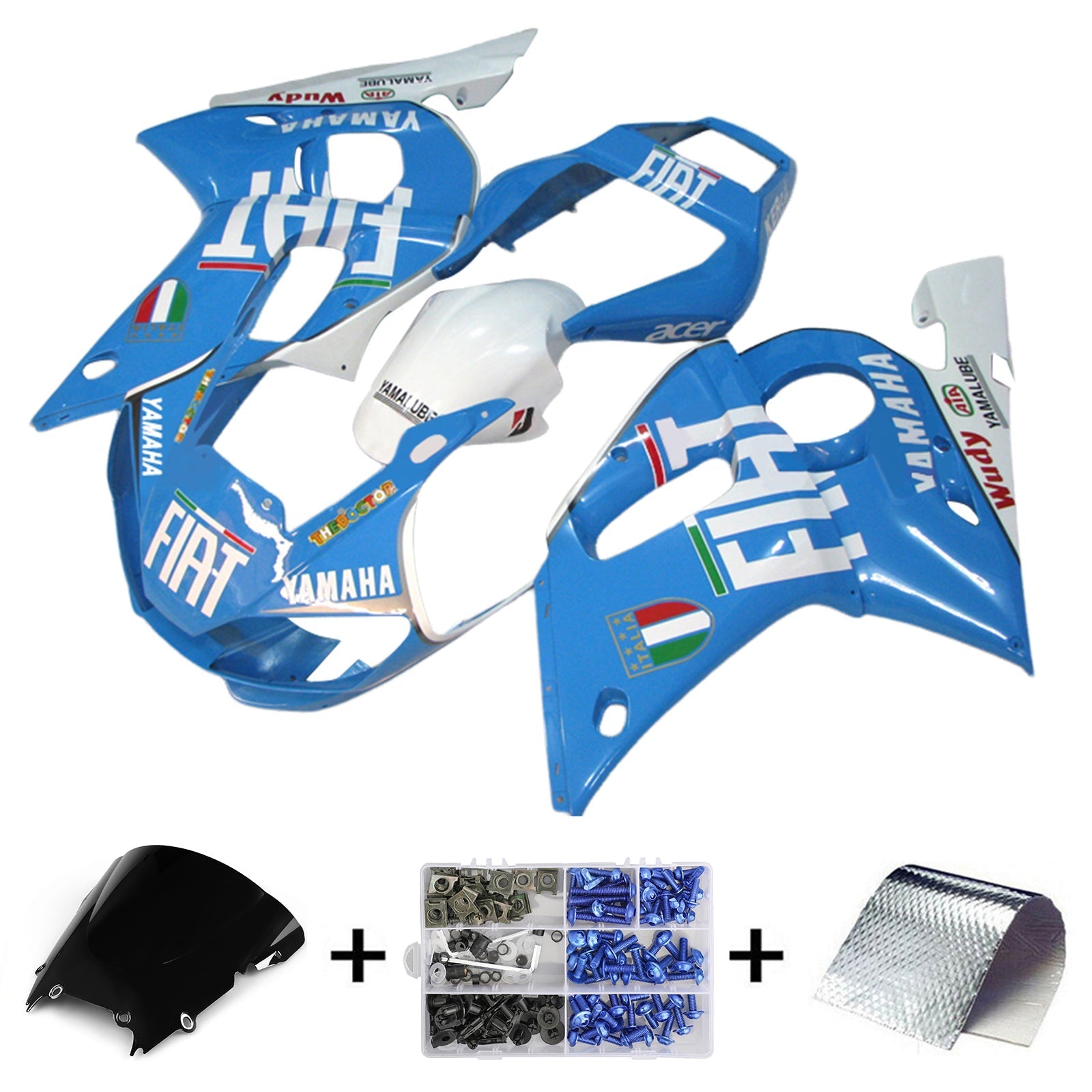 Yamaha YZF 600 R6 1998-2002 Fairing Kit Bodywork Plastic ABS