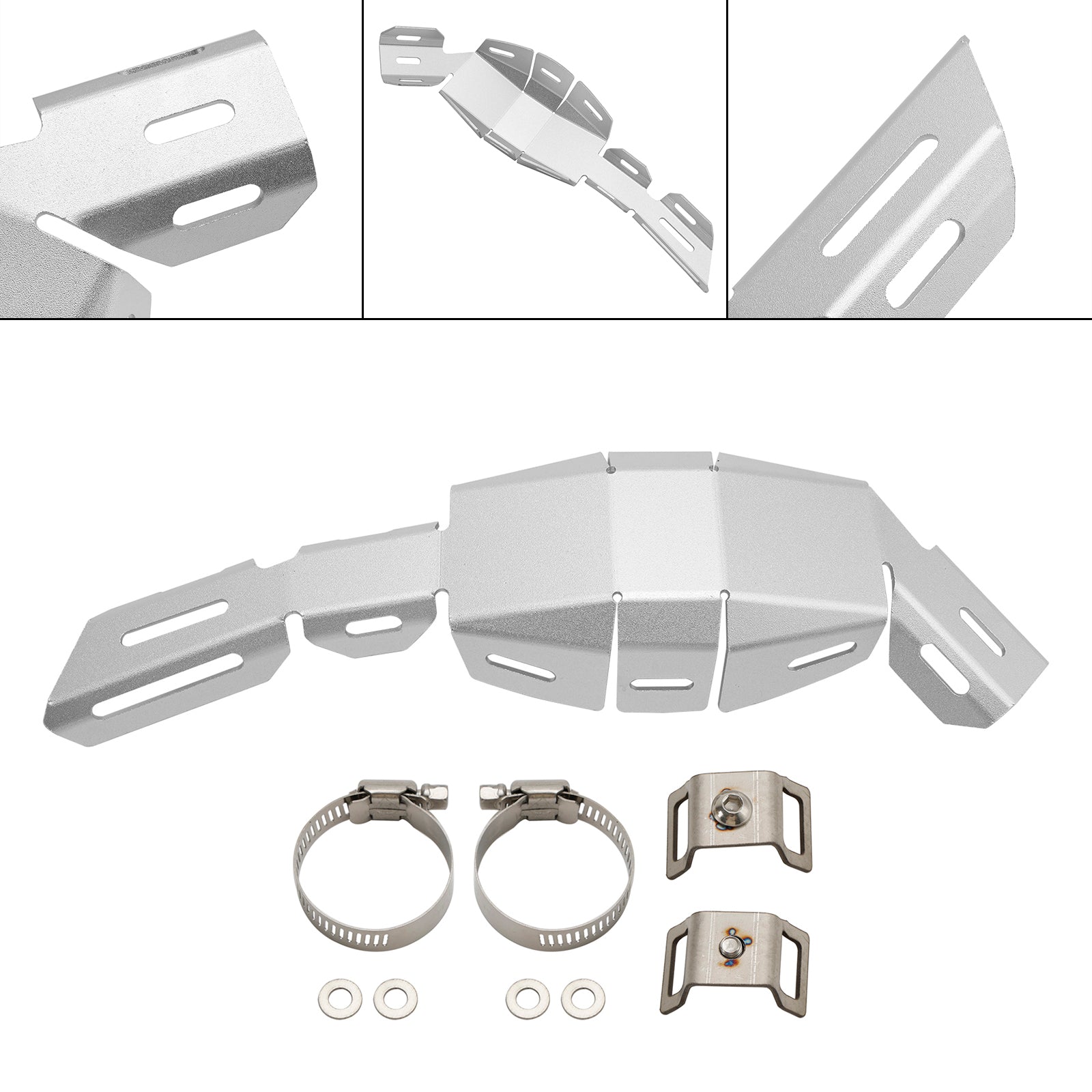 Steel Exhaust Muffler Pipe Bracket Decorative Cover For Honda Crf 250 300 21-23