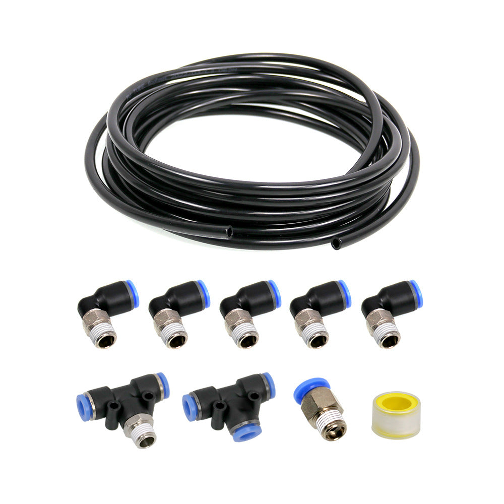 Turbo Vehicles PUSH LOCK Black Vacuum Fitting Kit Turbo Wastegate & Solenoid