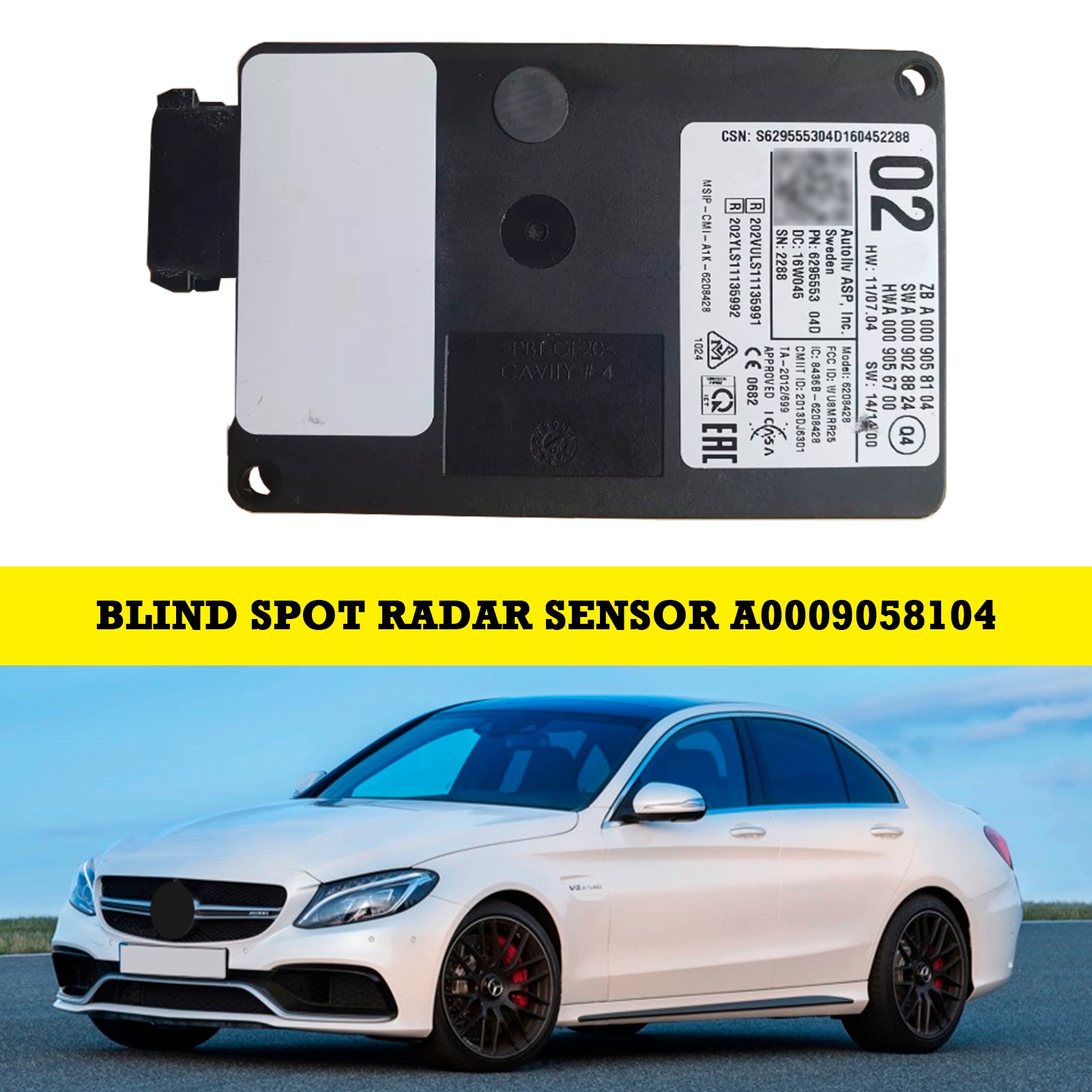 Radar Sensor Blind Spot Radar Distance Module A0009058104 For Benz X166 W205