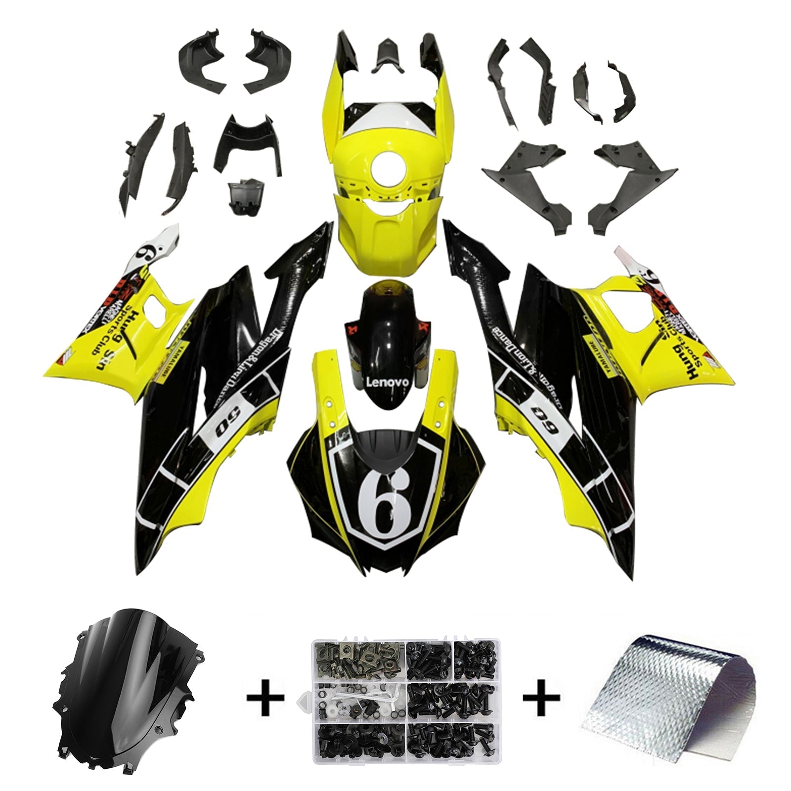 Yamaha YZF-R3 R25 2019-2021 Kit Carenado Carrocería Plástico ABS