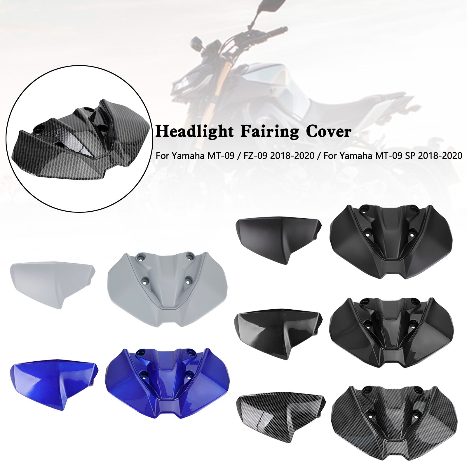 Headlight Fairing Windshield Cover For Yamaha MT-09 FZ09 MT-09 SP 2018-2020