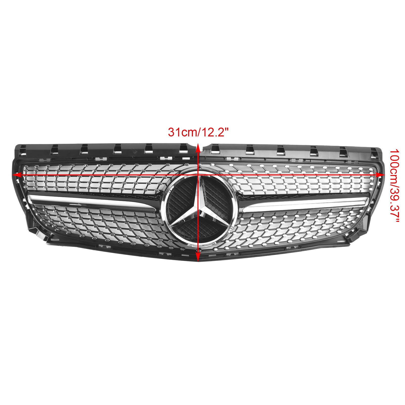 Front Bumper Grill Grille Fit Mercedes Benz B-Class W246 2011-2014 Diamond