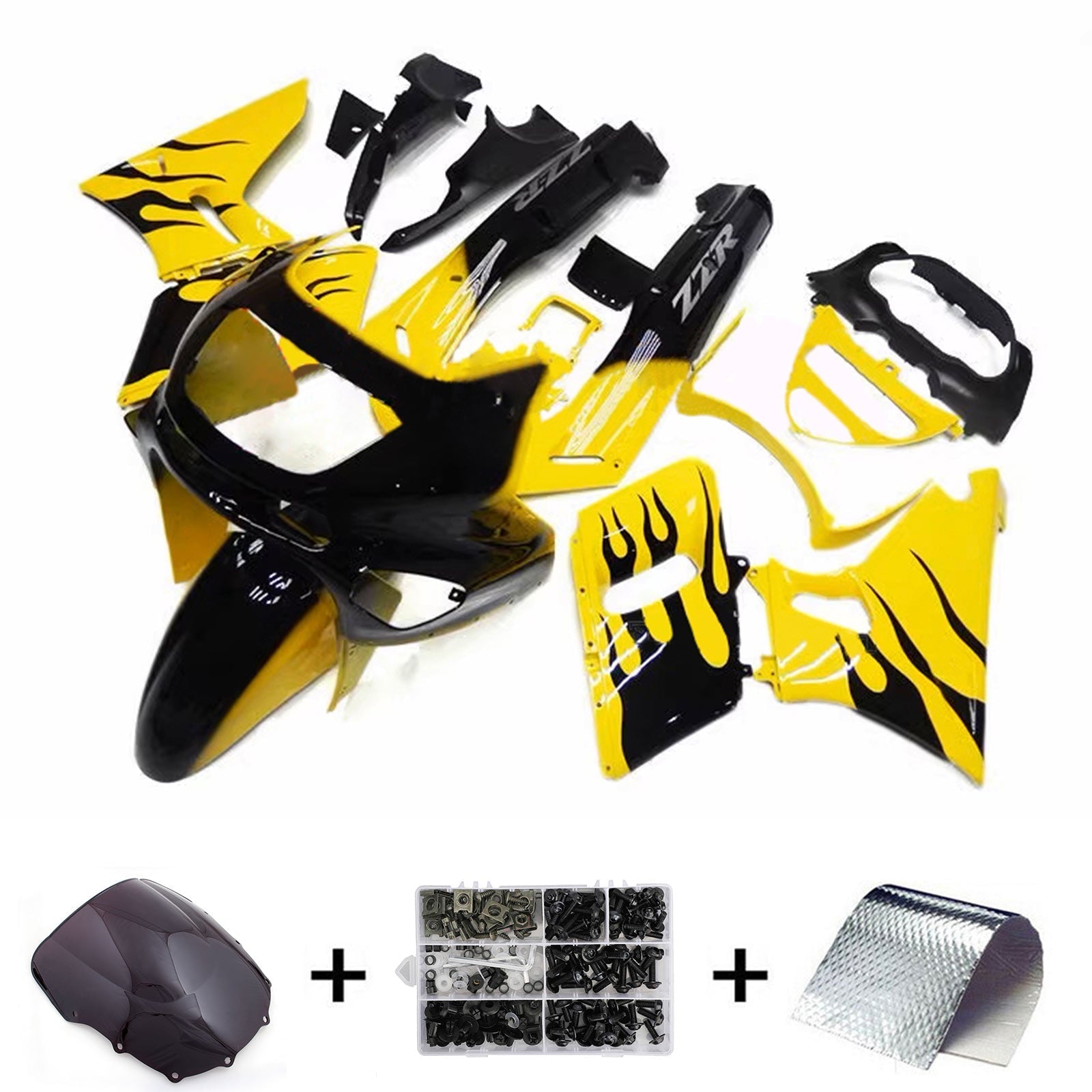 Kawasaki ZZR400 1993-2007 ZZR600 1998-2003 Kit Carenado Carrocería Plástico ABS