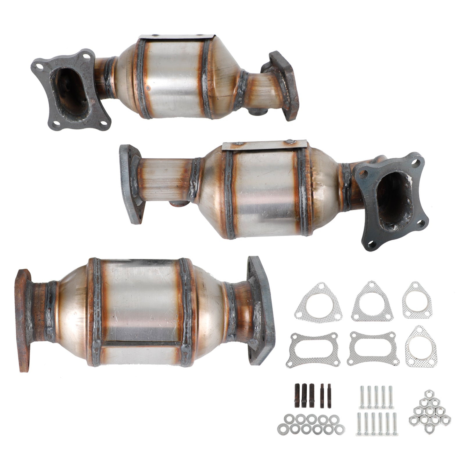 2009-2015 Honda Pilot 3.5L 3PCS Catalytic Converters Set 45131 45132 16447