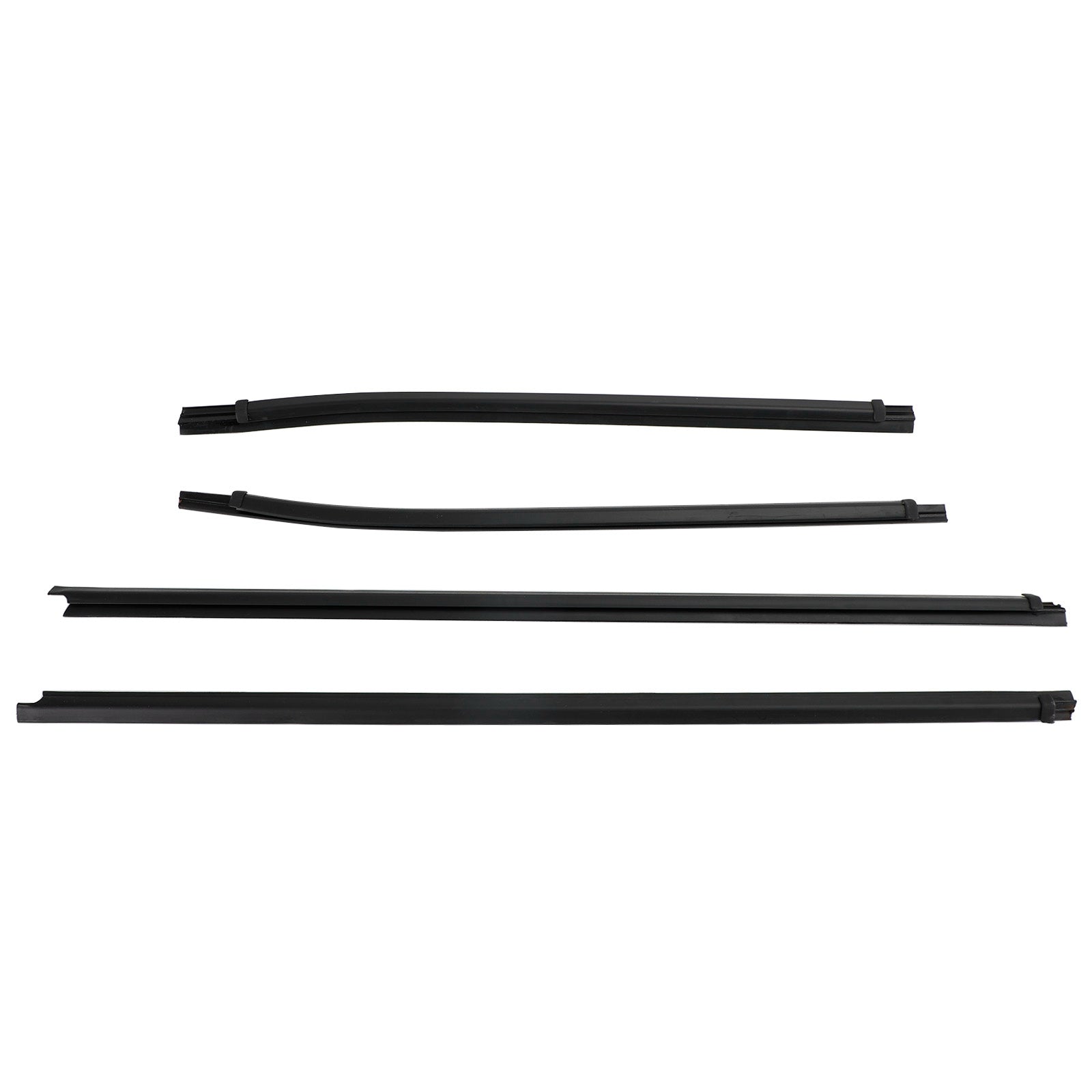 4PCS Weatherstrip for Isuzu Dmax 2012-2018 8-98052197-2 8-98052198-2 8-98340807-0 8-98340808-0