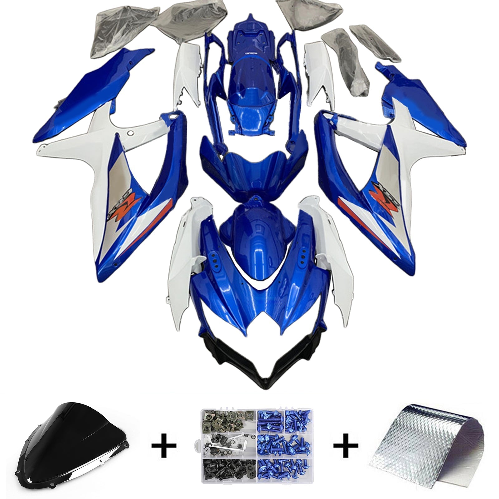 Suzuki GSXR 600/750 2008-2010 K8 Fairing Kit Bodywork Plastic ABS