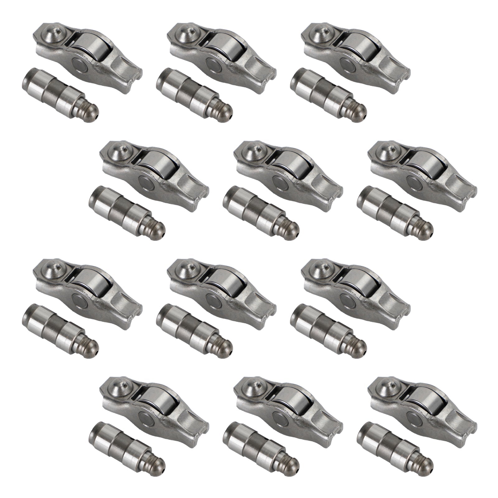 12PCS Rocker Arms & 12PCS Valve Lifters Kit For Chrysler Dodge Jeep Ram 3.6L