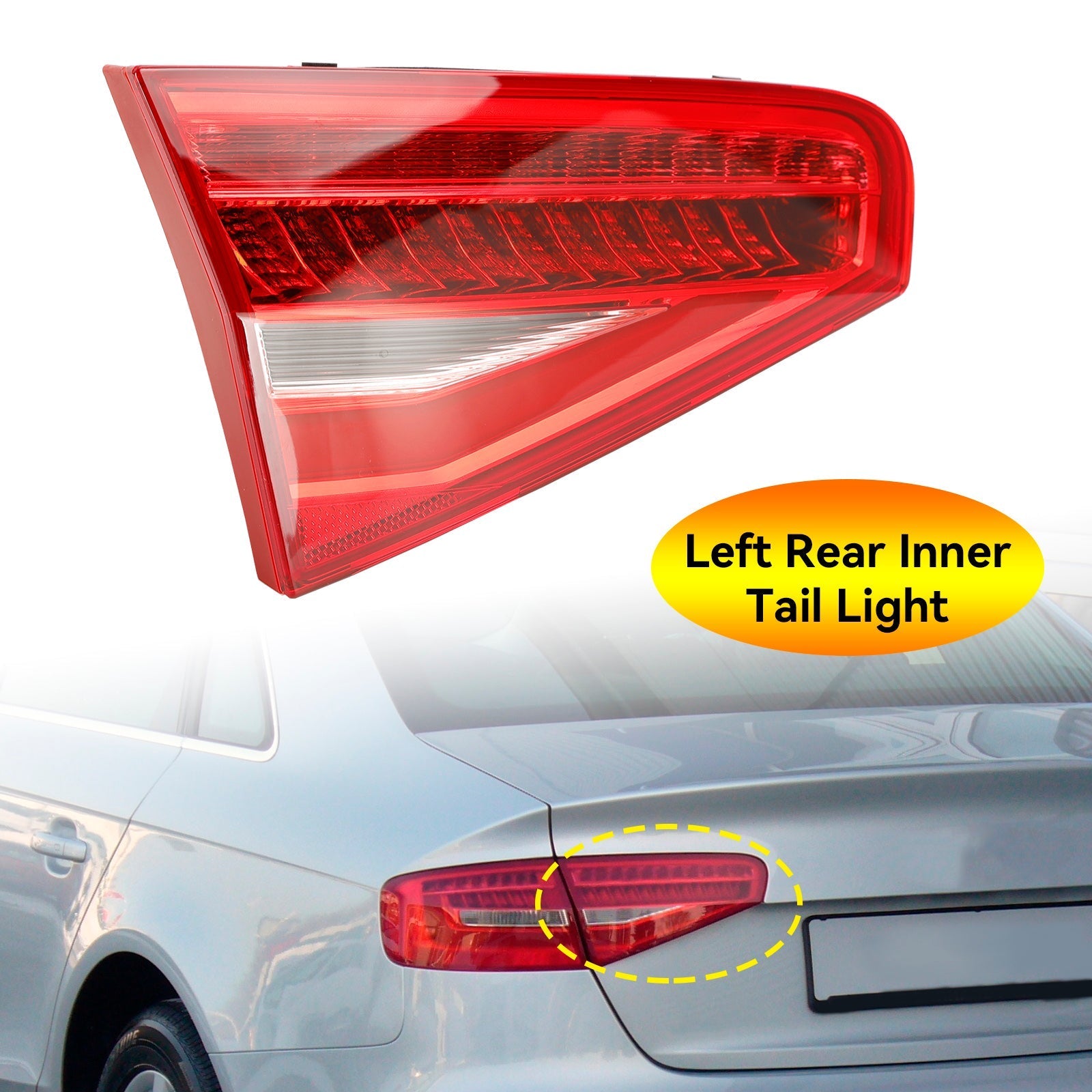 Audi 2015-2016 A4 S4 / A4 Quattro Left Inner Rear Tail Light Lamp 8K5945093AC