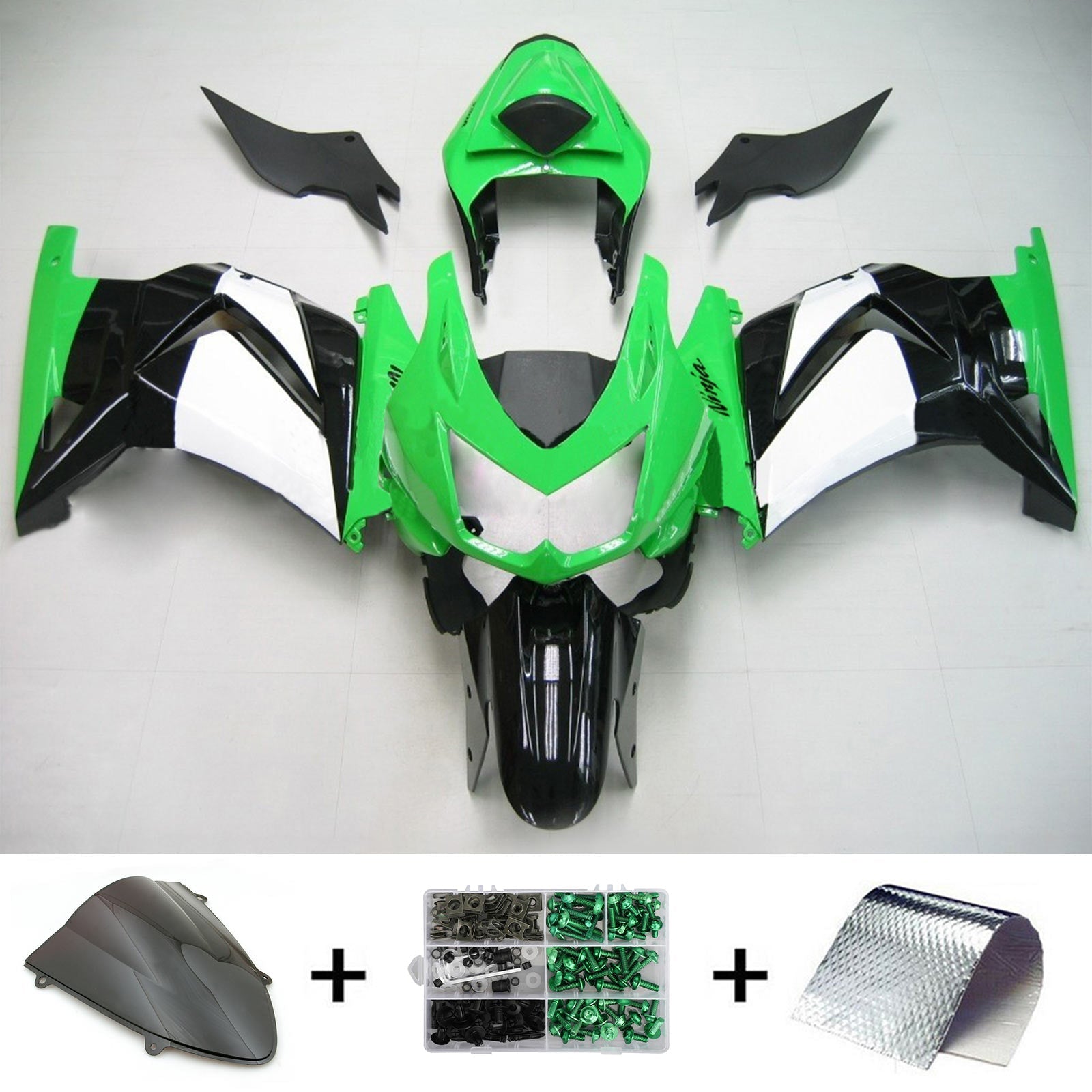 Kawasaki EX250/Ninja250R 2008-2012 Fairing Kit Bodywork Plastic ABS