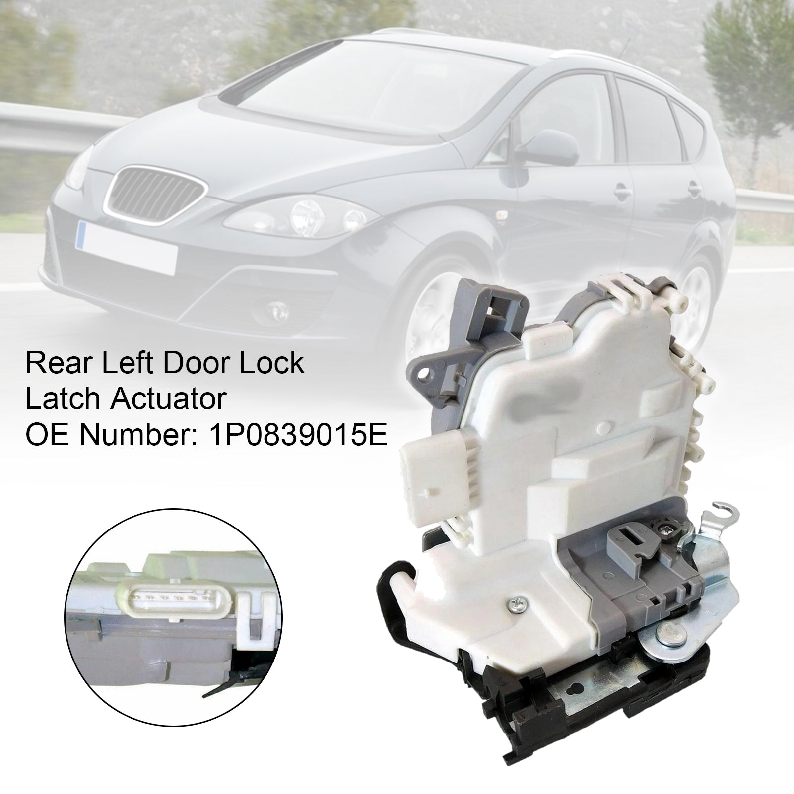 2004-2015  Seat Altea XL (5P5, 5P8) (5P1) 1.2 1.4 1.6 1.8 1.9 2.0 TSI Door Lock Actuator Rear Left 1P0839015E