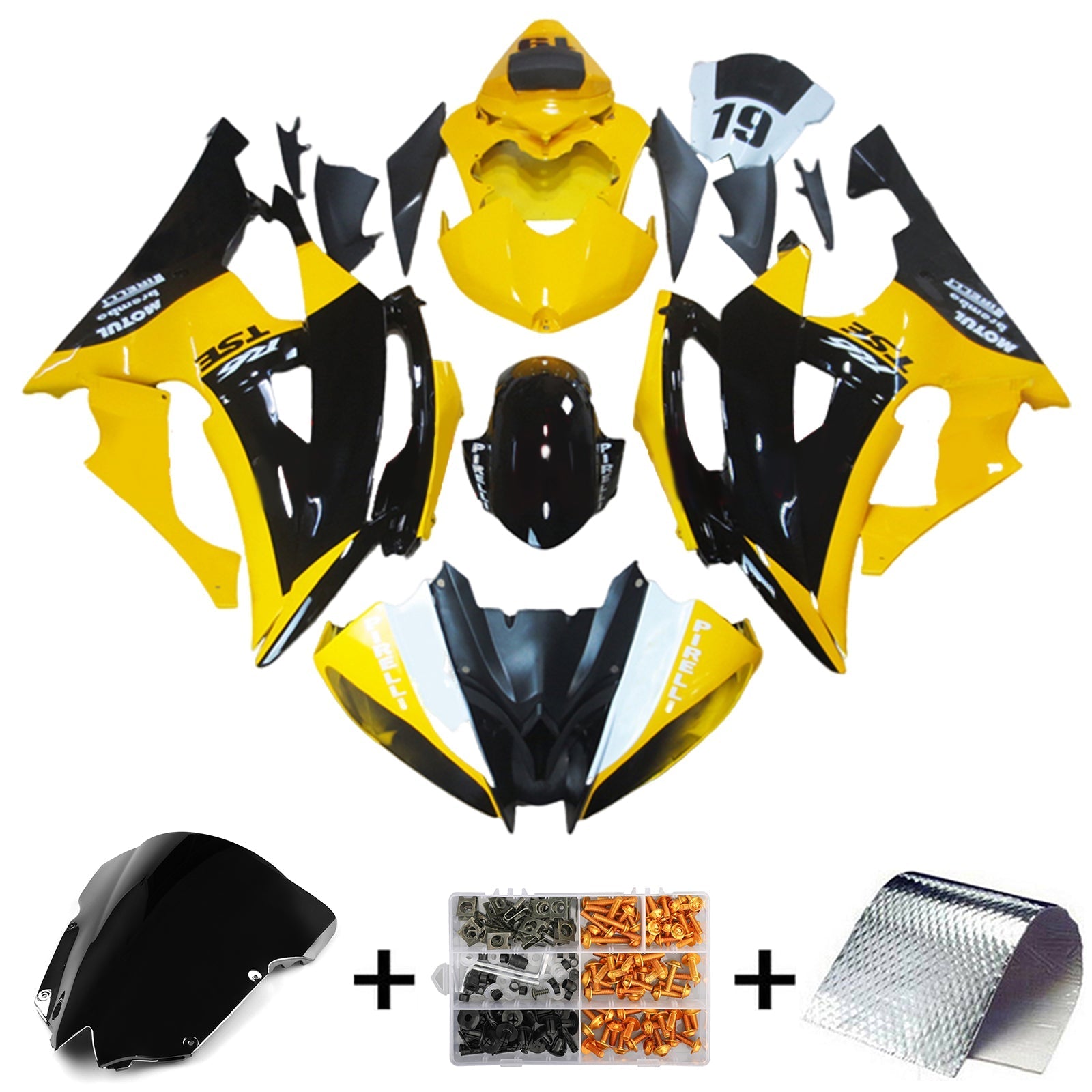 Yamaha YZF 600 R6 2008-2016 Kit Carenado Carrocería Plástico ABS