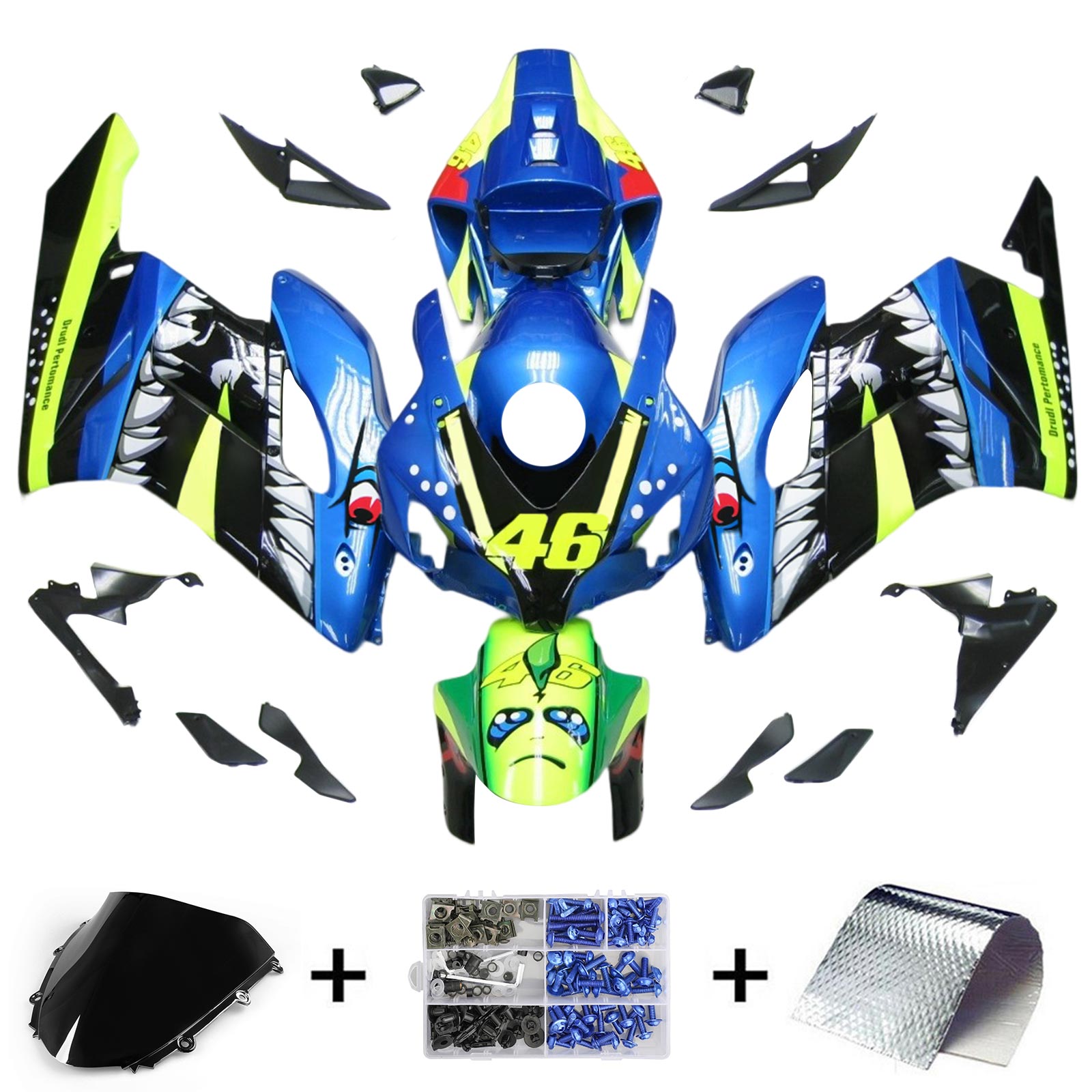 Honda CBR1000RR 2004-2005 Fairing Kit Bodywork Plastic ABS