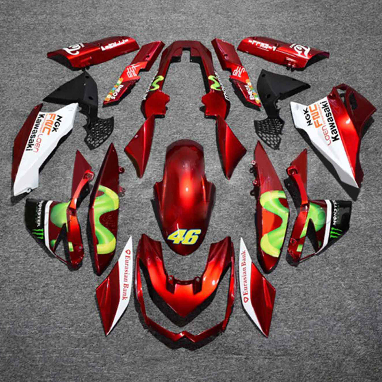 Kit Carenado Kawasaki Z1000 2010-2013 Carrocería Plástico ABS