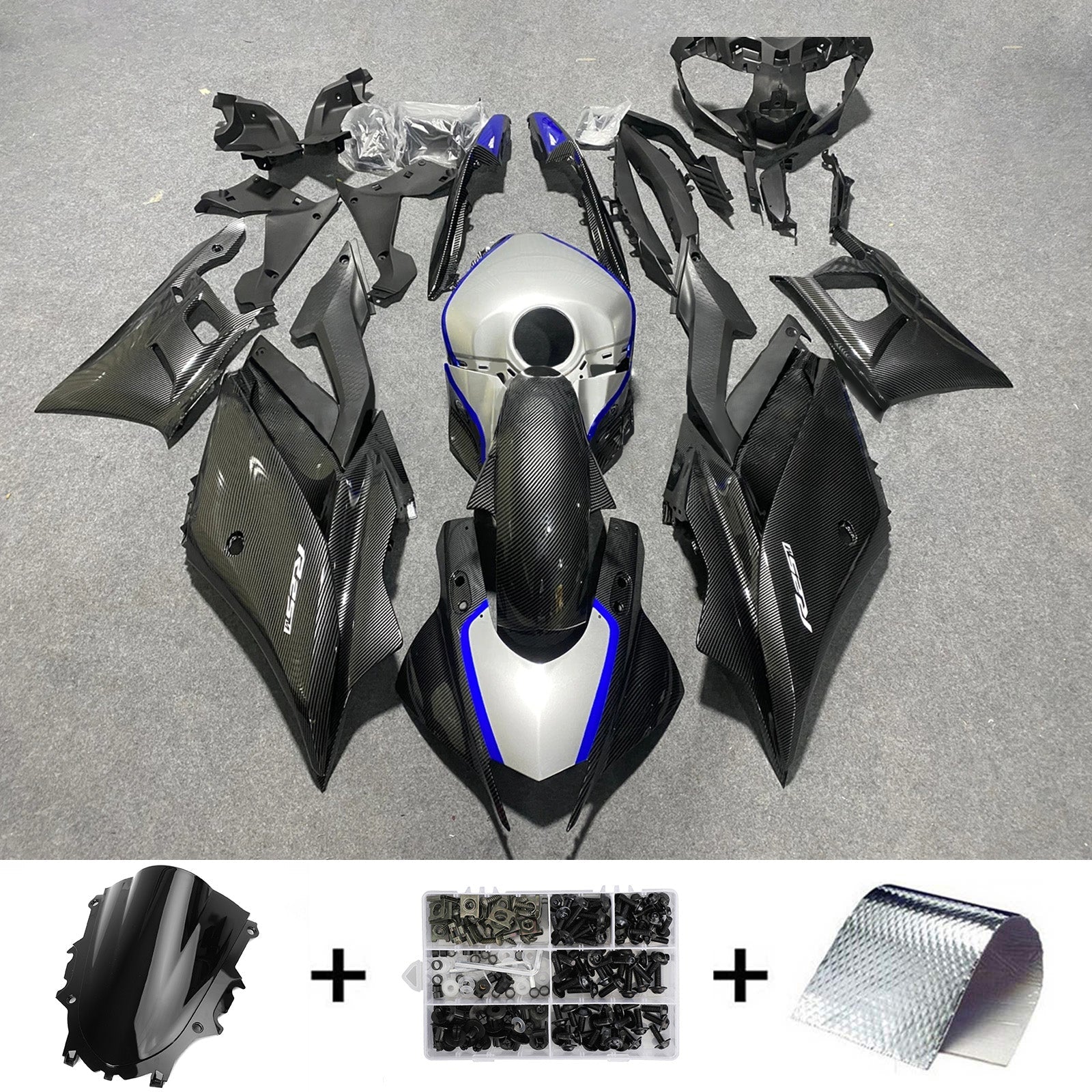 Yamaha YZF-R3 R25 2022-2023 Kit Carenado Carrocería Plástico ABS