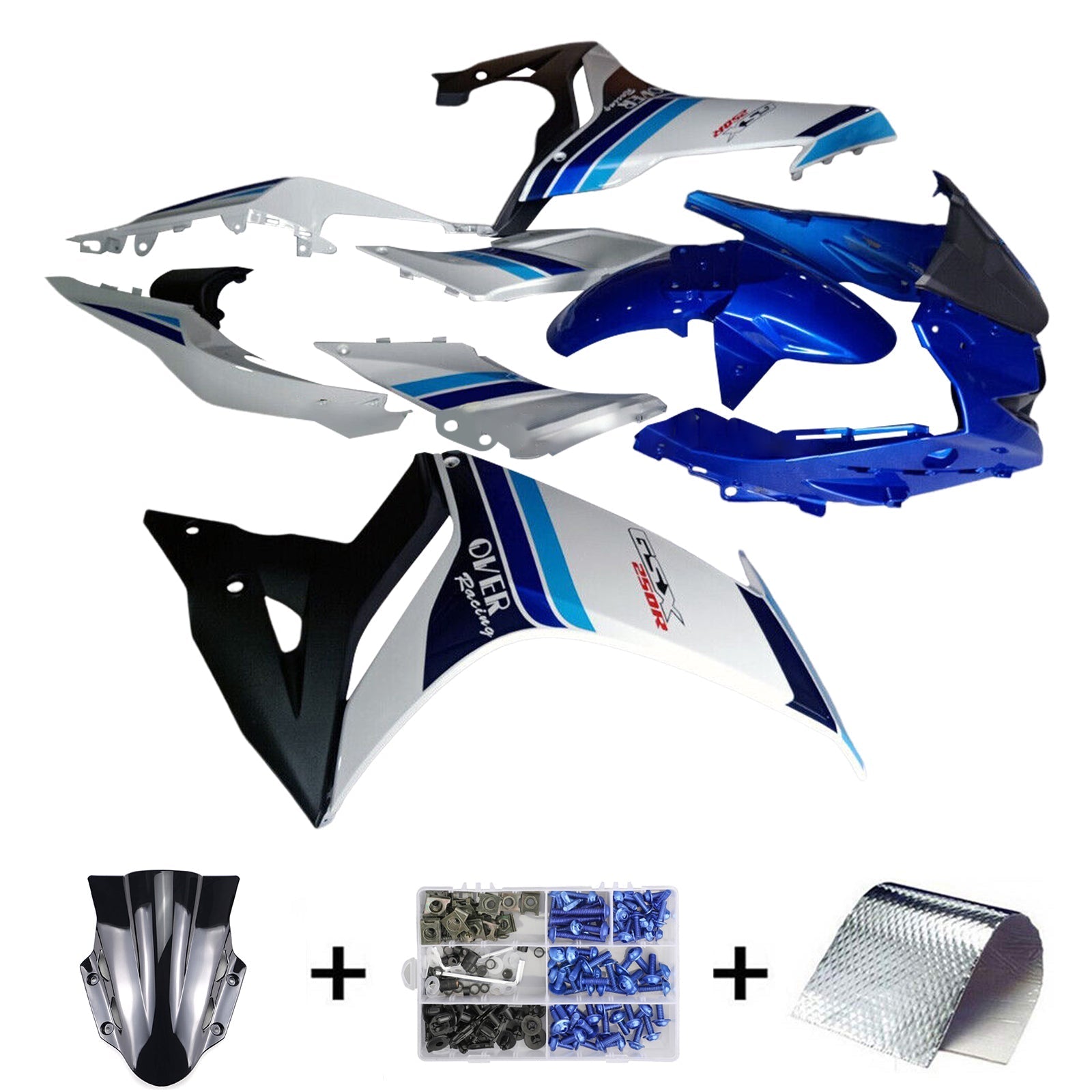 Amotopart Suzuki GSX250R 2017-2020 Fairing Kit Bodywork Plastic ABS