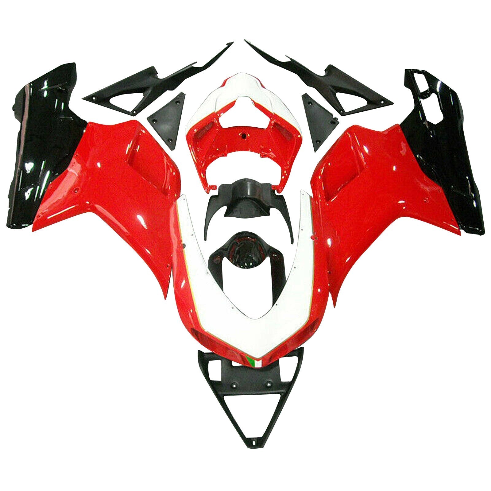 Carrocería carenado para DUCATI 1098 848 1198 2007-2012 08 09 rojo genérico