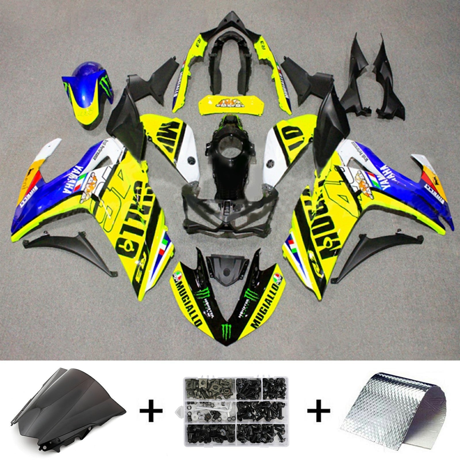 Yamaha YZF-R3 2014-2018 R25 2015-2017 Fairing Kit Bodywork ABS