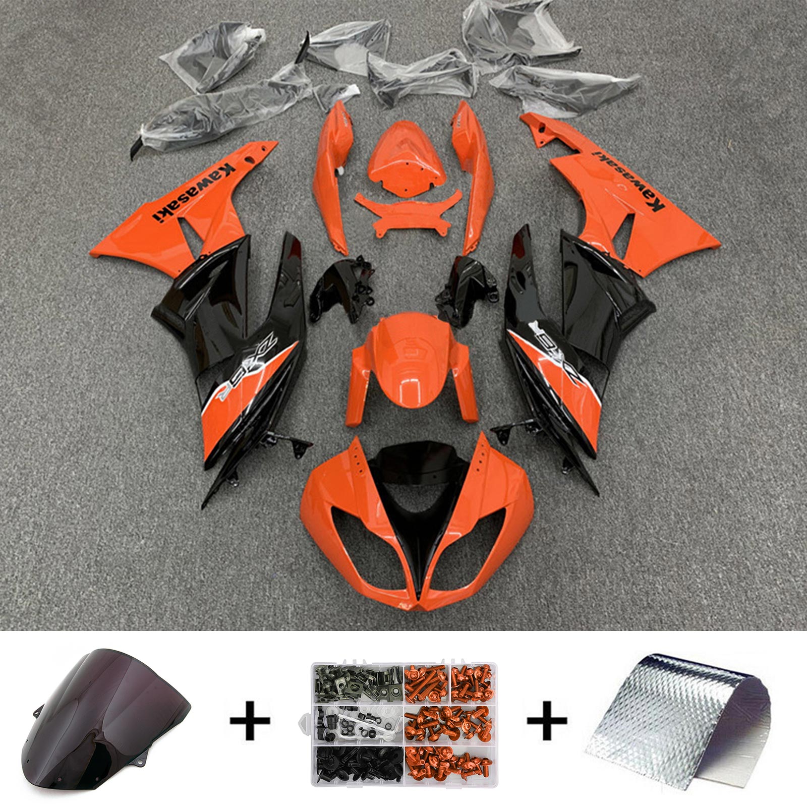 Kawasaki ZX6R 636 2009-2012 Kit Carenado Carrocería Plástico ABS