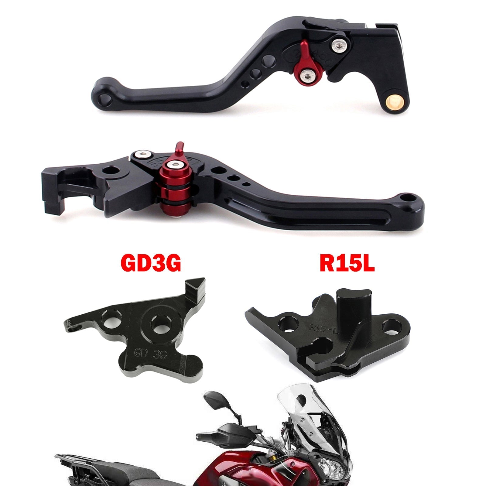 Motorcycle Short Clutch Brake Lever fit for YAMAHA MT125 2014-2019 Generic