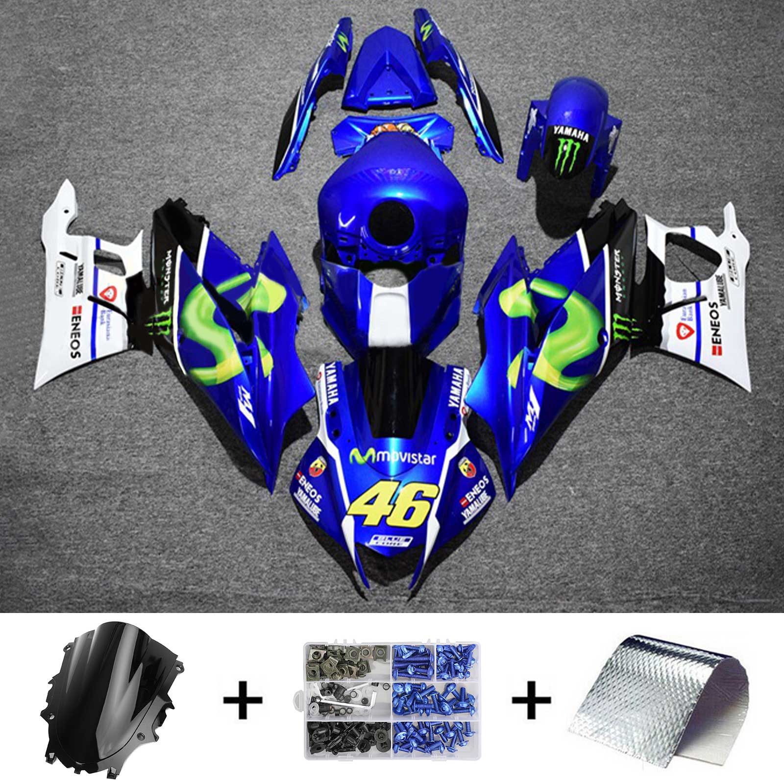 Yamaha YZF-R3 R25 2022-2023 Kit Carenado Carrocería Plástico ABS