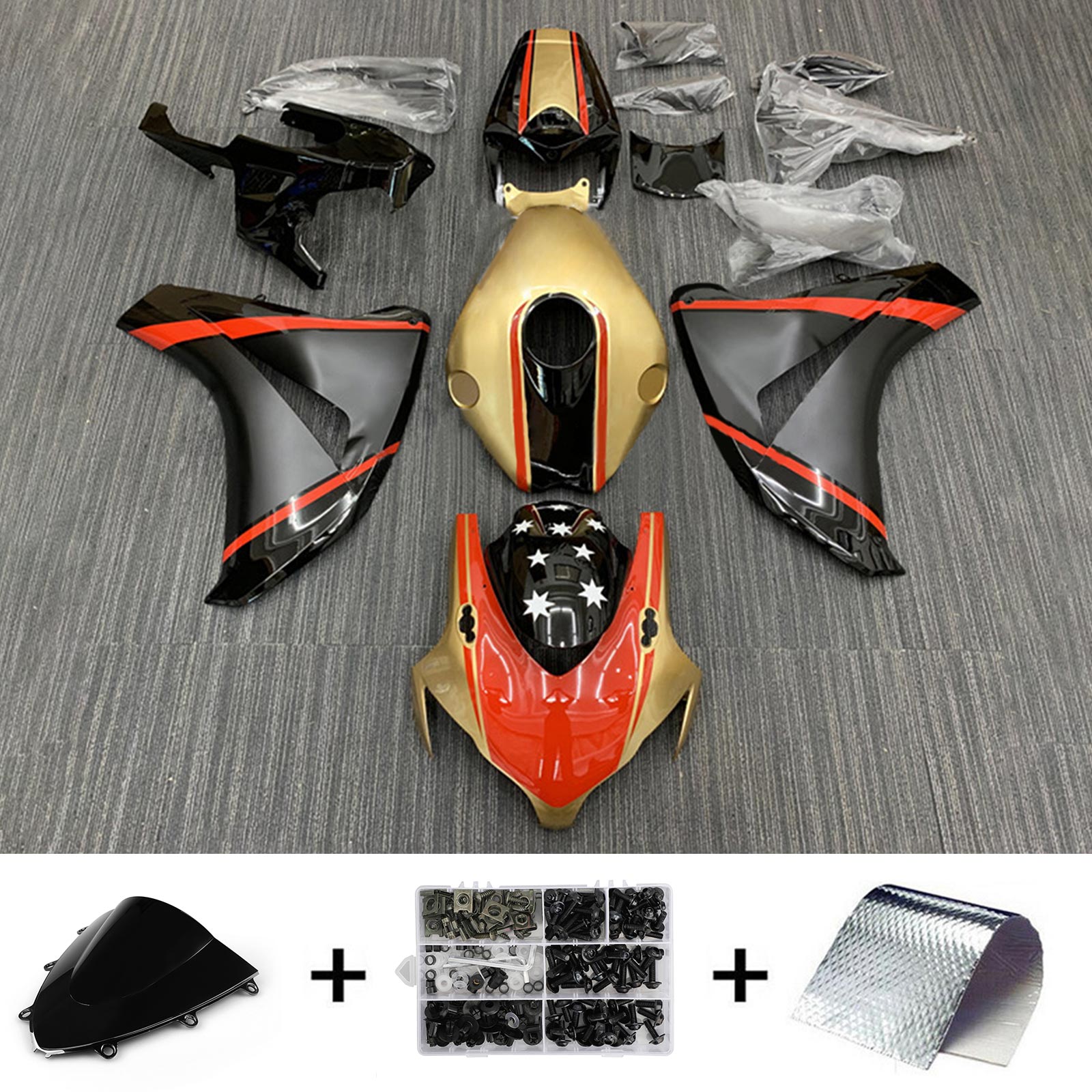 Honda CBR1000RR 2008-2011 Kit Carenado Carrocería Plástico ABS