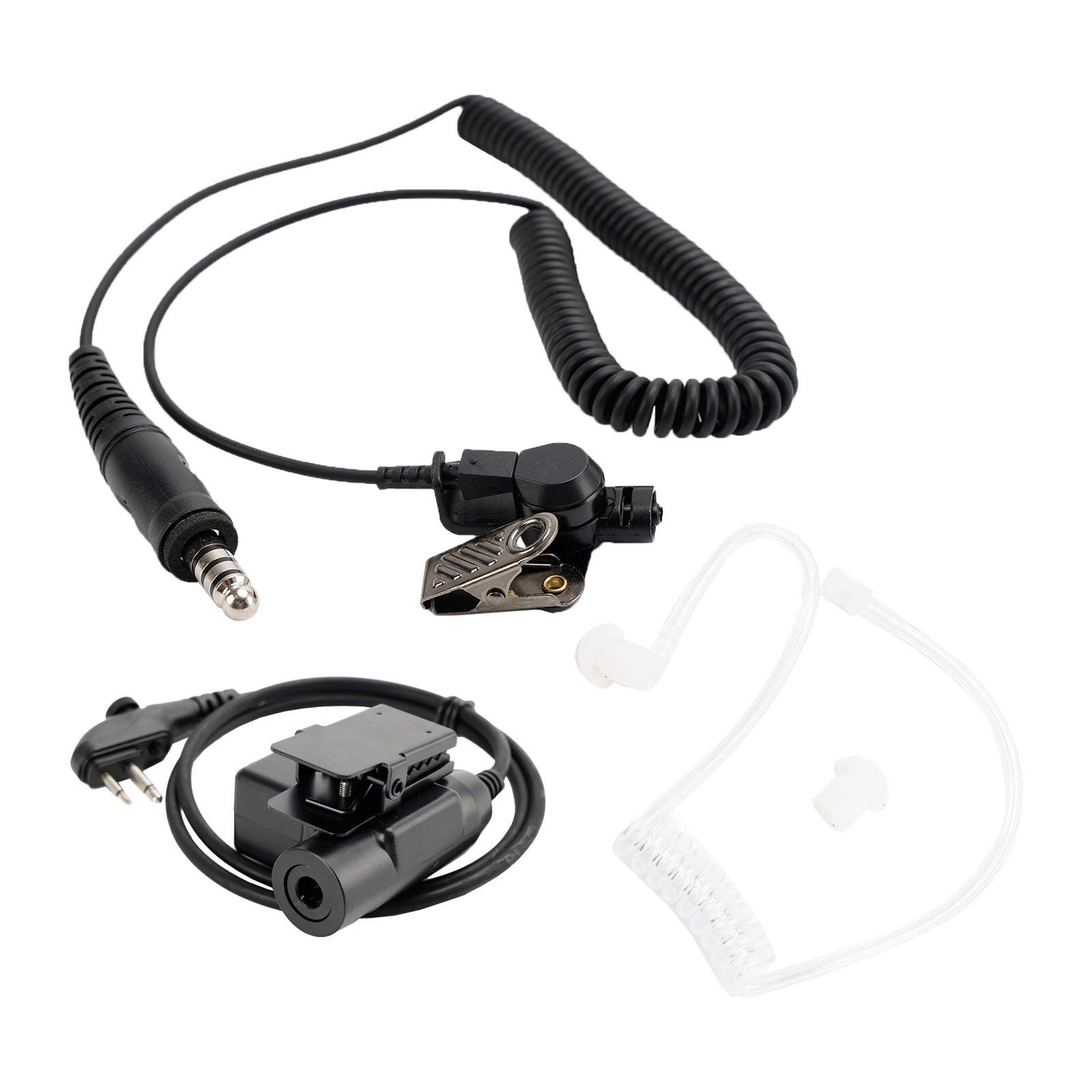 For Hytera PD415 PD500 PD565 6Pin U94 PTT 7.1-A3 Single Transparent Tube Headset