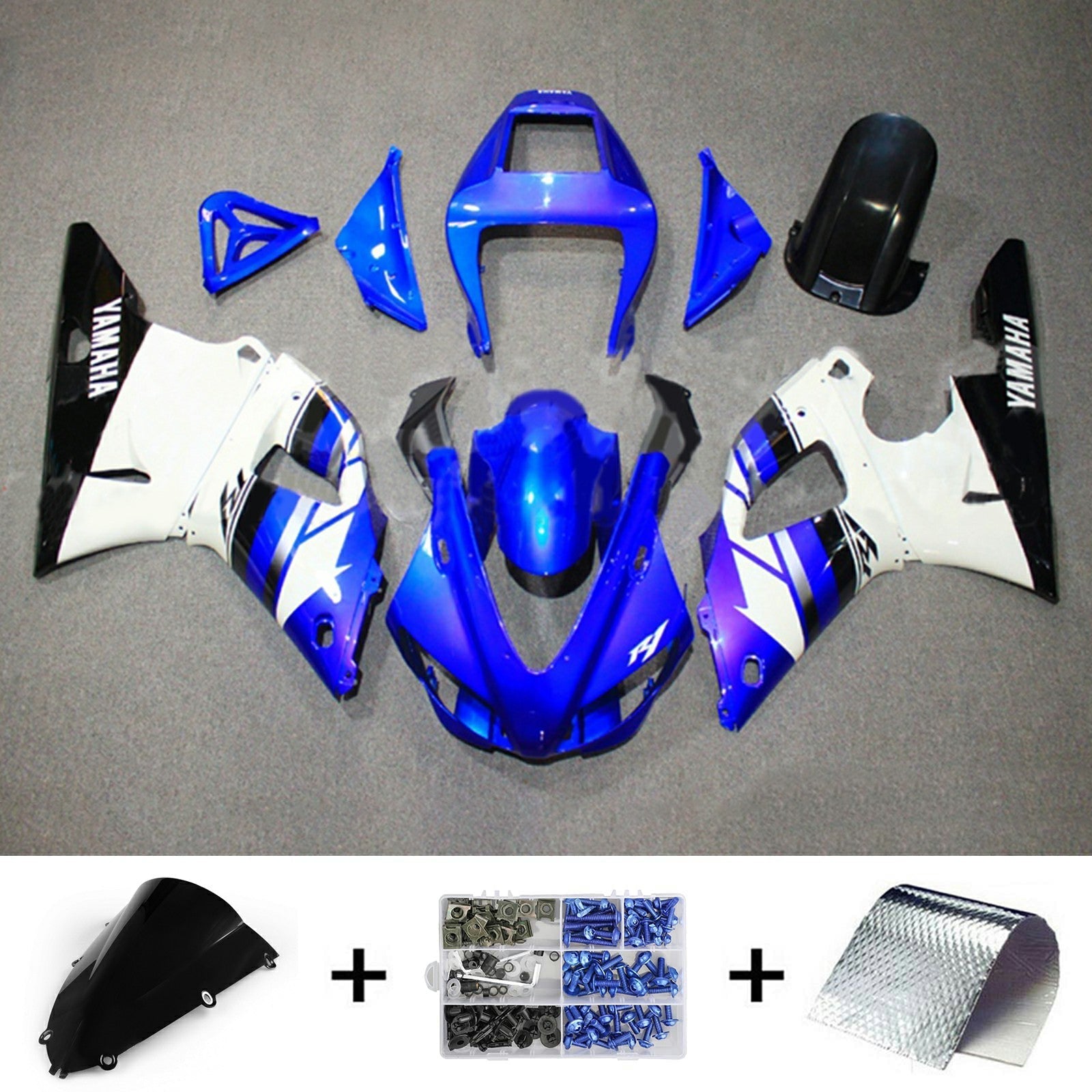 Yamaha YZF 1000 R1 1998-1999 Fairing Kit Bodywork Plastic ABS